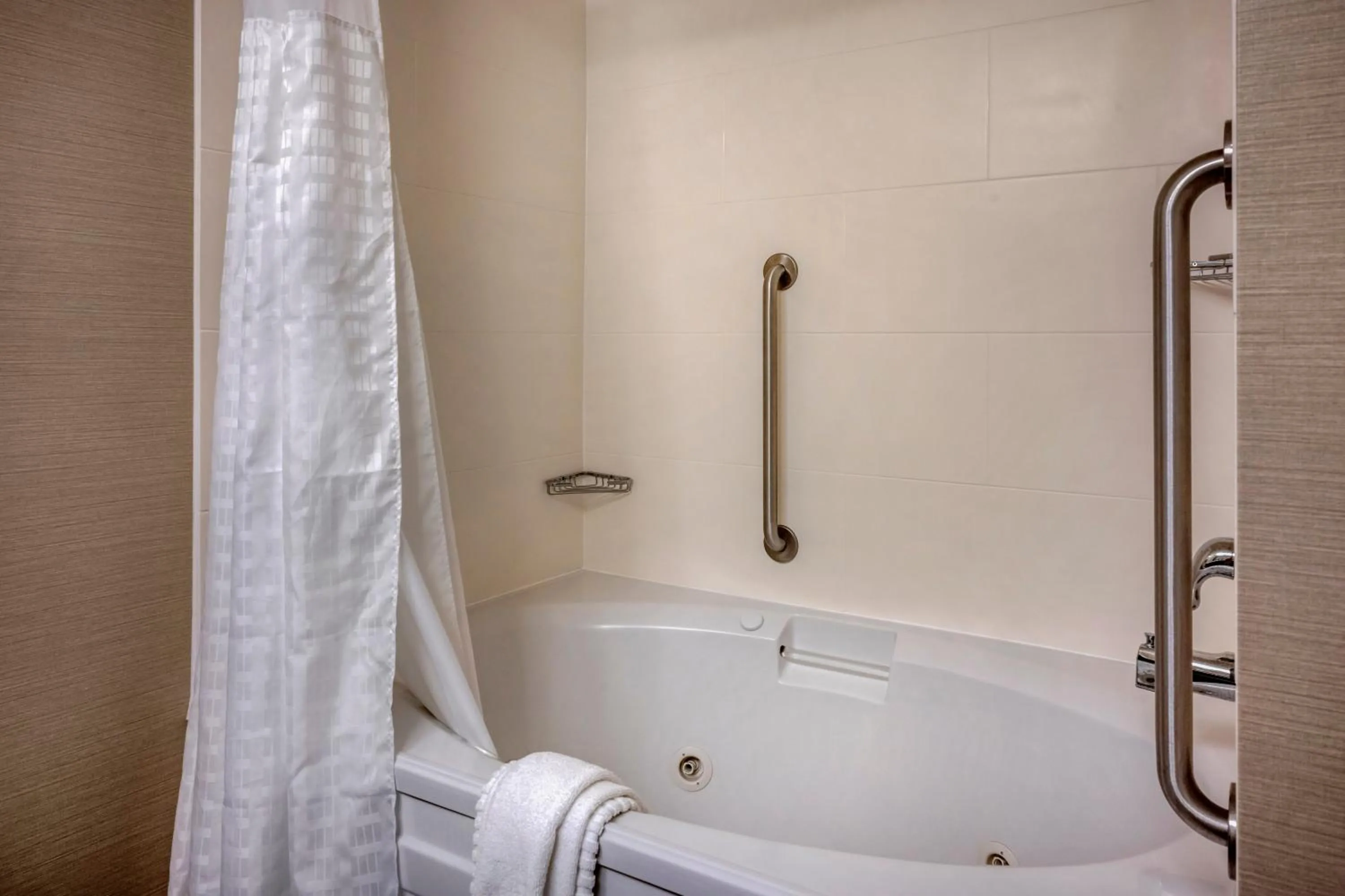 Shower in Comfort Suites State College near Penn State - Steps Away from PSU!