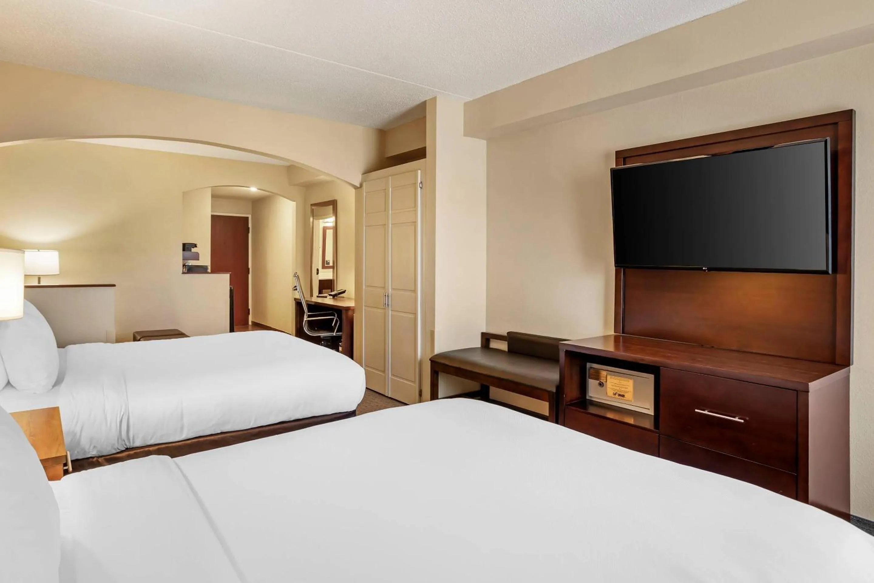 Bedroom, Bed in Comfort Suites State College near Penn State - Steps Away from PSU!