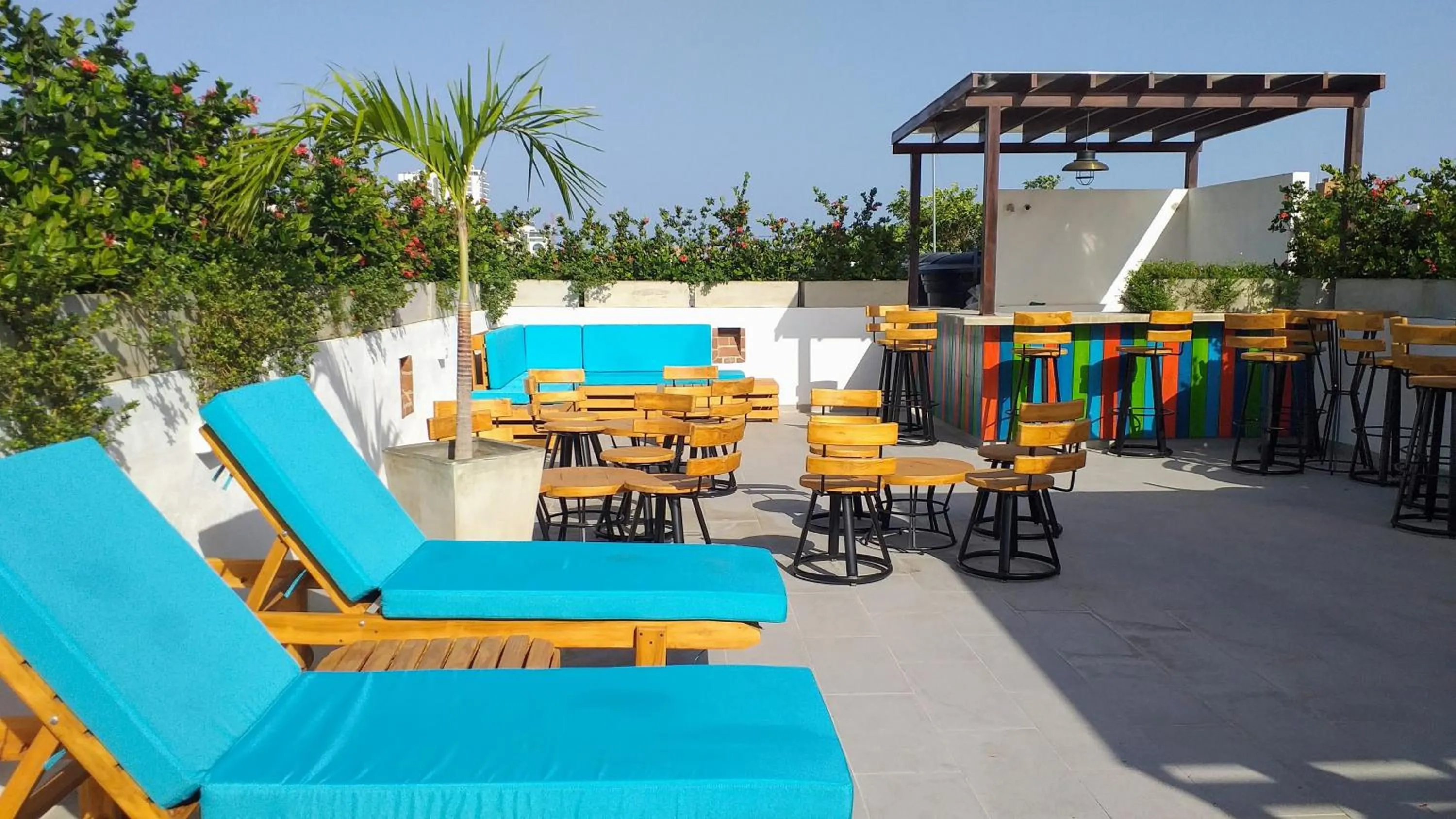 Patio in Akuamarina Hotel