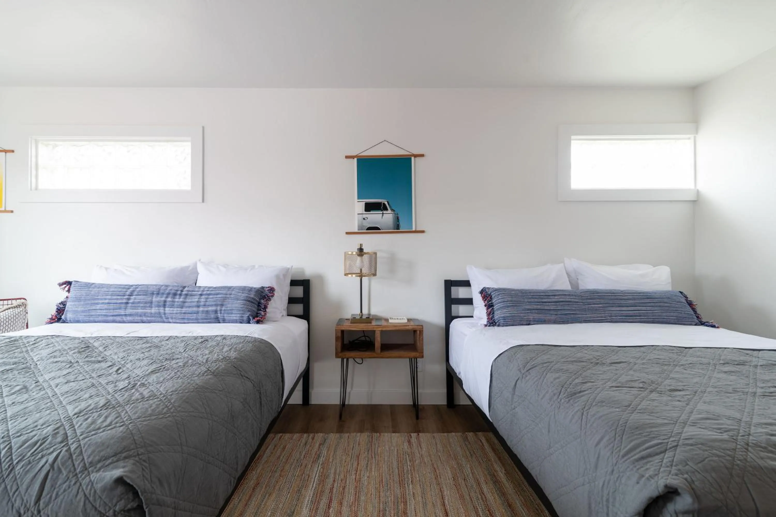 Bed in Spoke and Vine Motel