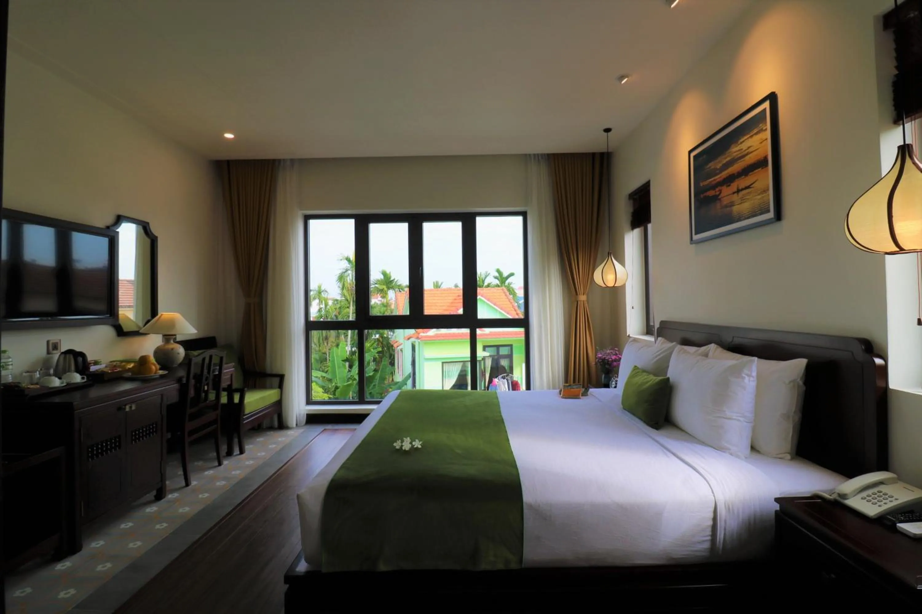 Bed in Roxana River Villa