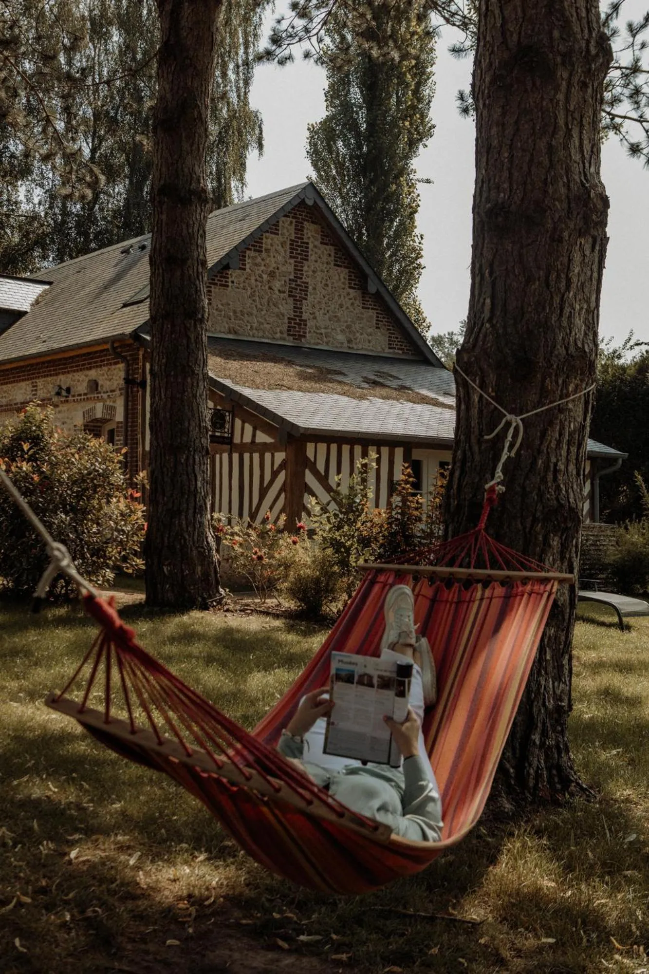 Garden view in Les Manoirs des Portes de Deauville - Small Luxury Hotel Of The World