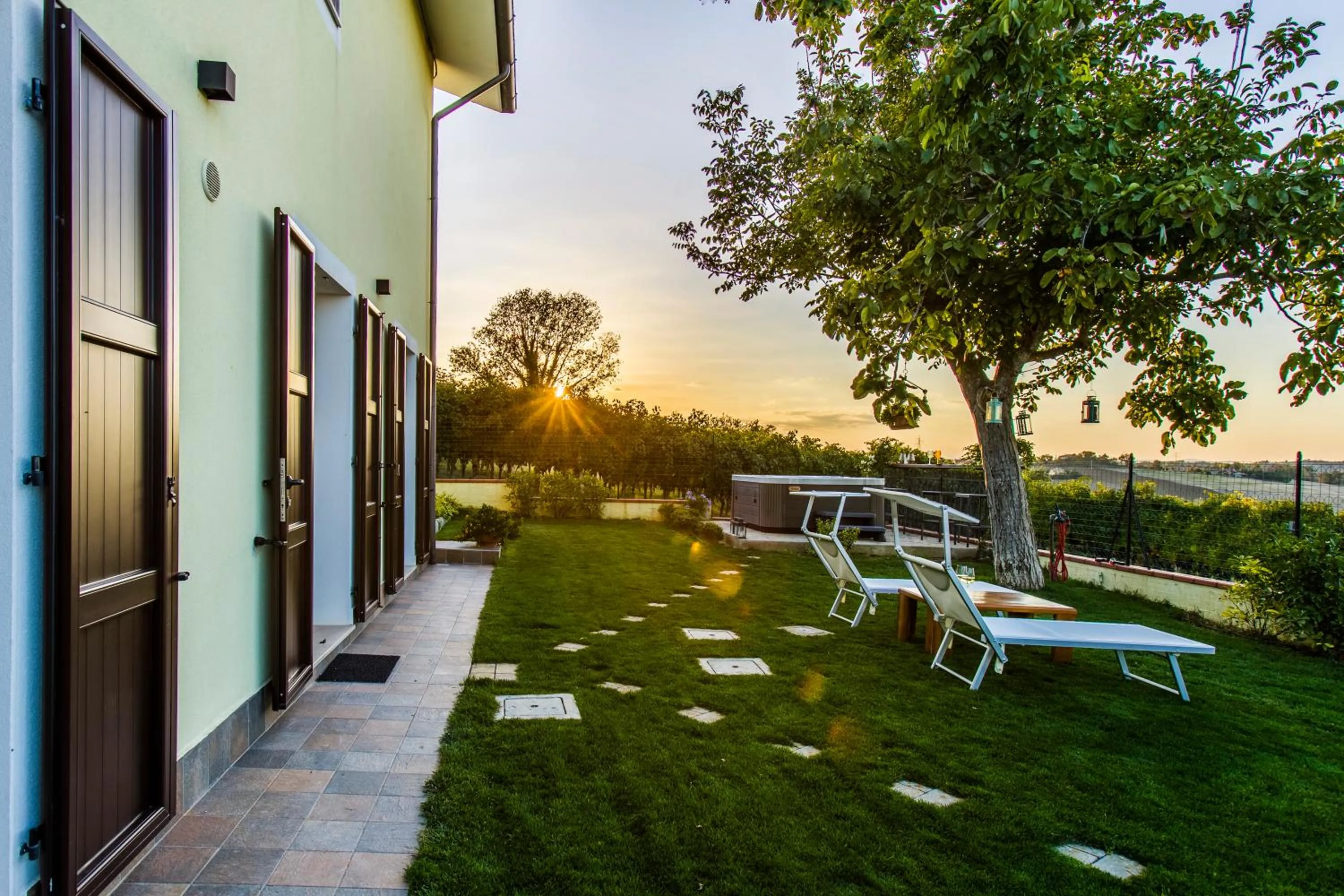 Garden in B&B Al Chicco d'Uva