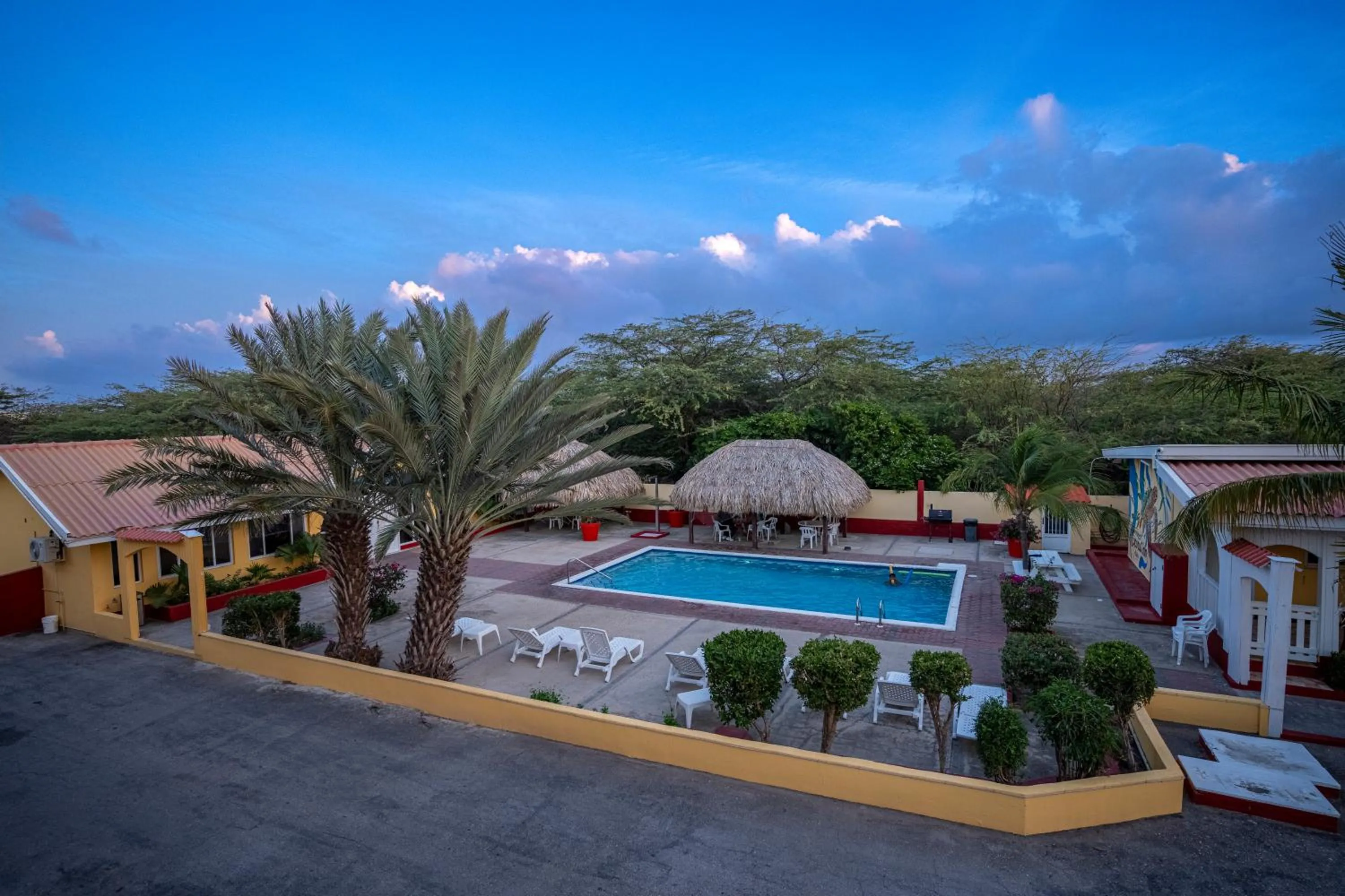 Pool view in Coconut Inn