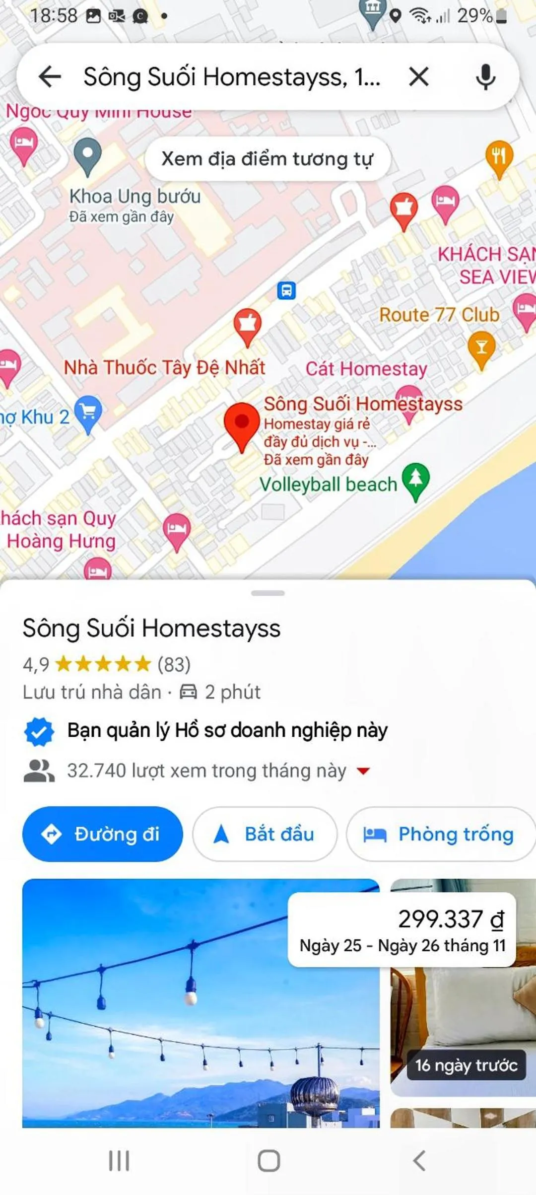 Property building in Sông Suối Homestay