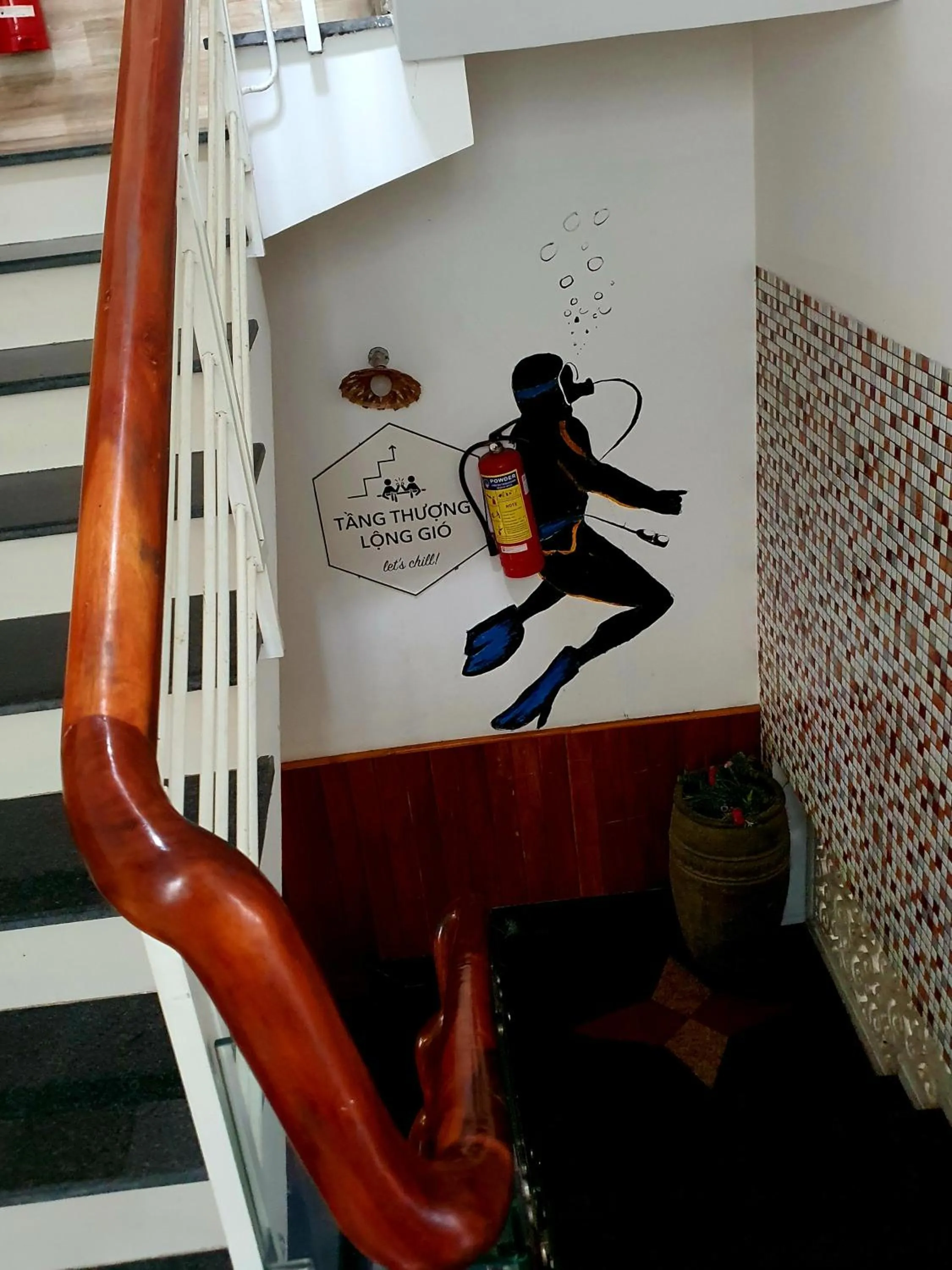 Decorative detail in Sông Suối Homestay