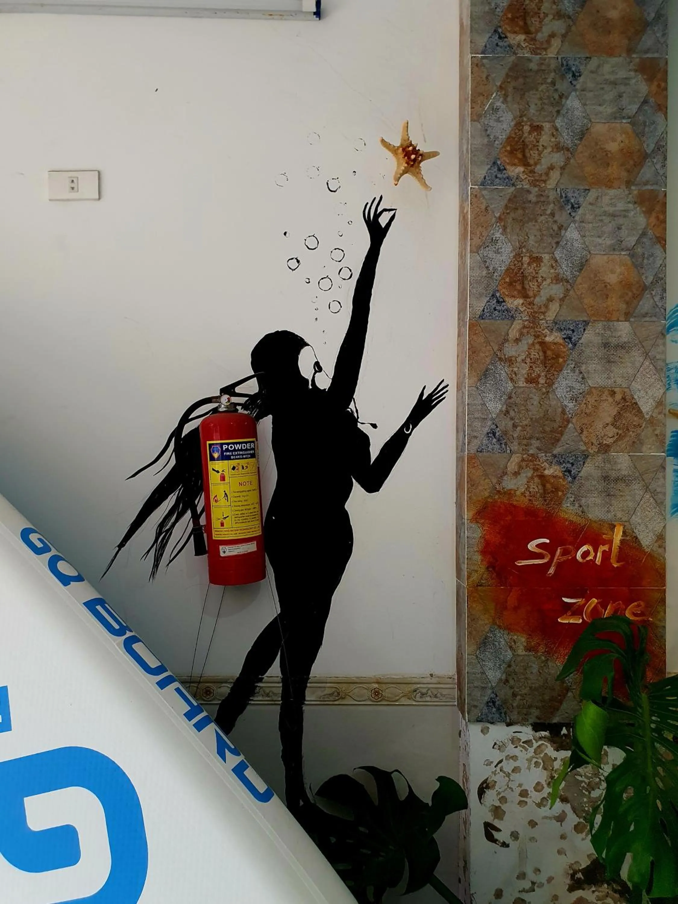 Decorative detail in Sông Suối Homestay