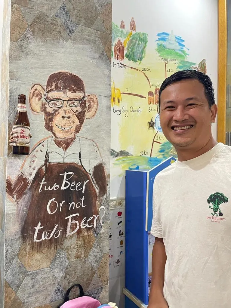 Decorative detail in Sông Suối Homestay