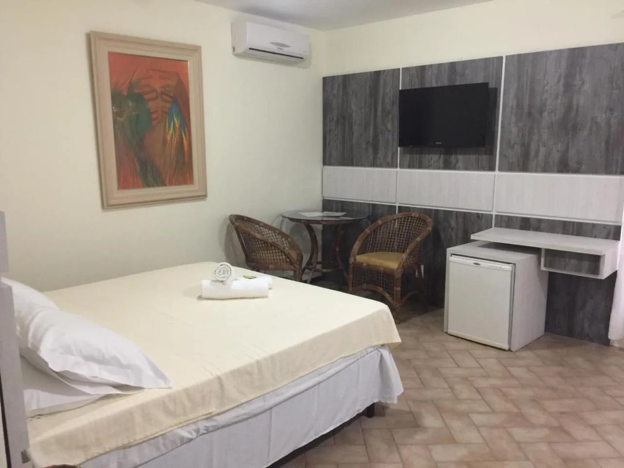 Bed in Pousada Canto Grande