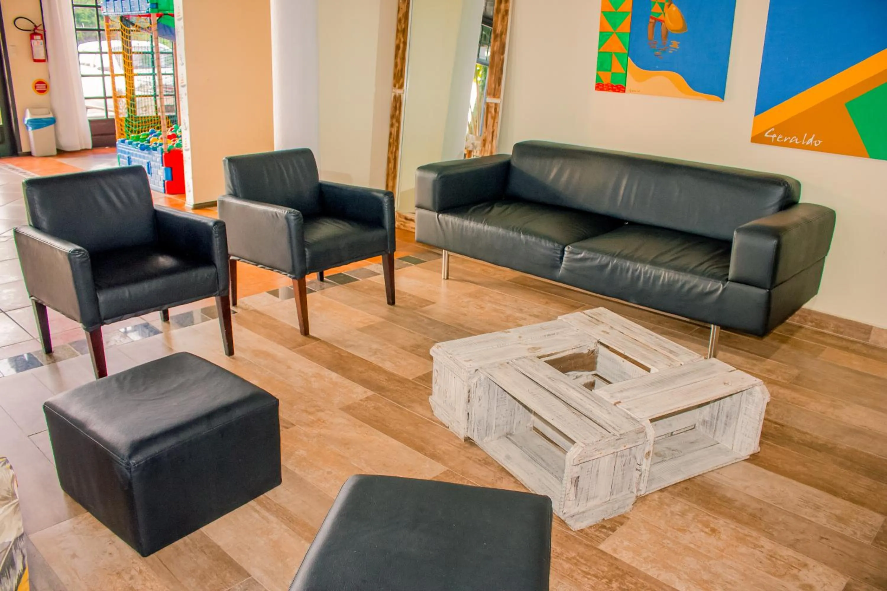 Living room in Pousada Canto Grande