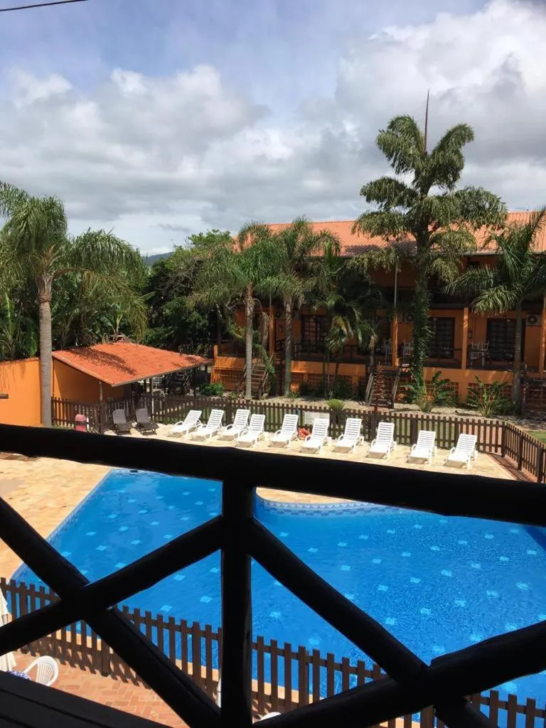 Pool view in Pousada Canto Grande