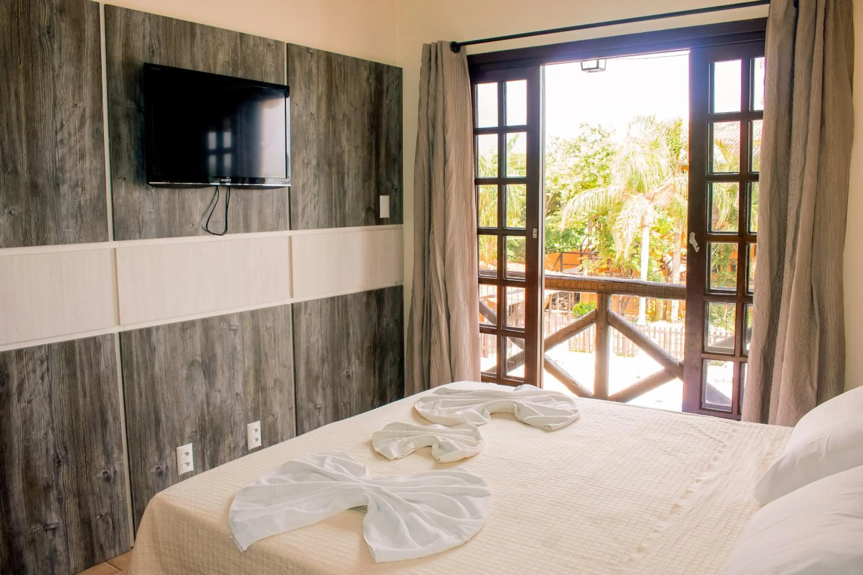 Bed in Pousada Canto Grande