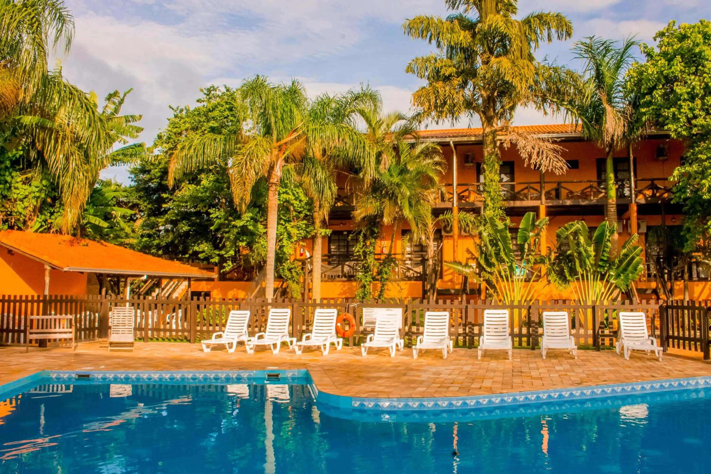 Pool view in Pousada Canto Grande