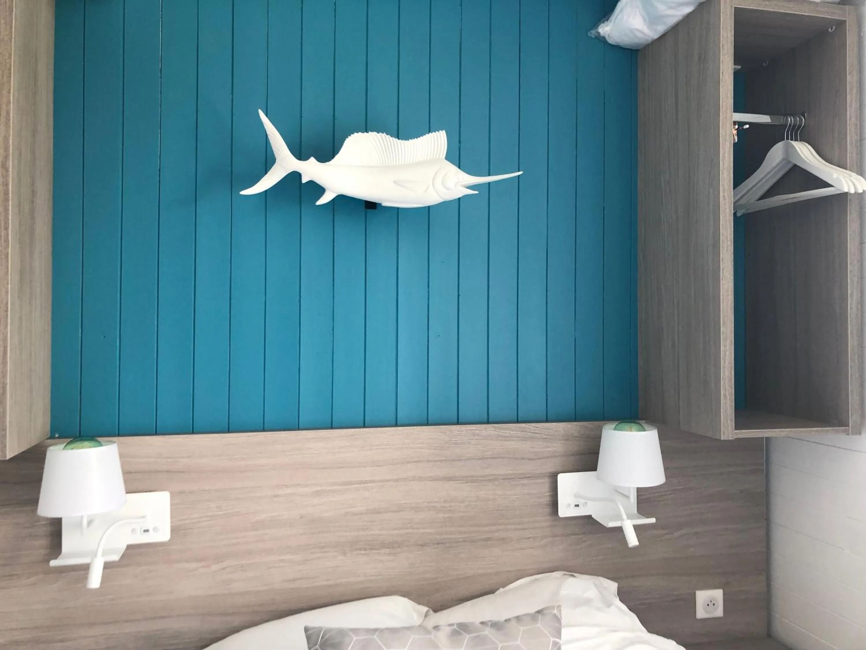 Decorative detail in Hotel La Cote Oceane- Bureau- 250 m plage