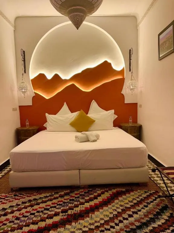 Bed in Riad New Moon