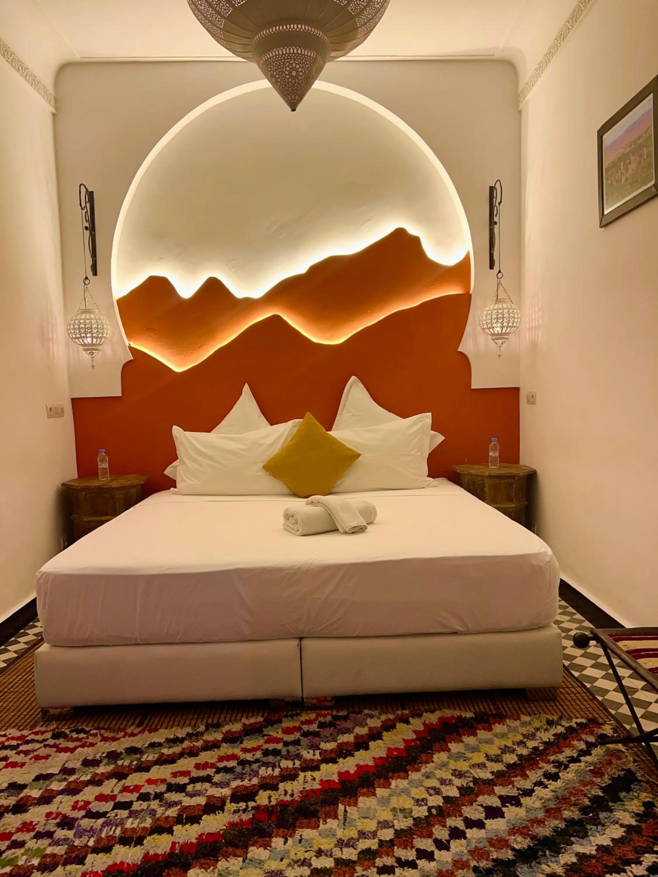 Bed in Riad New Moon