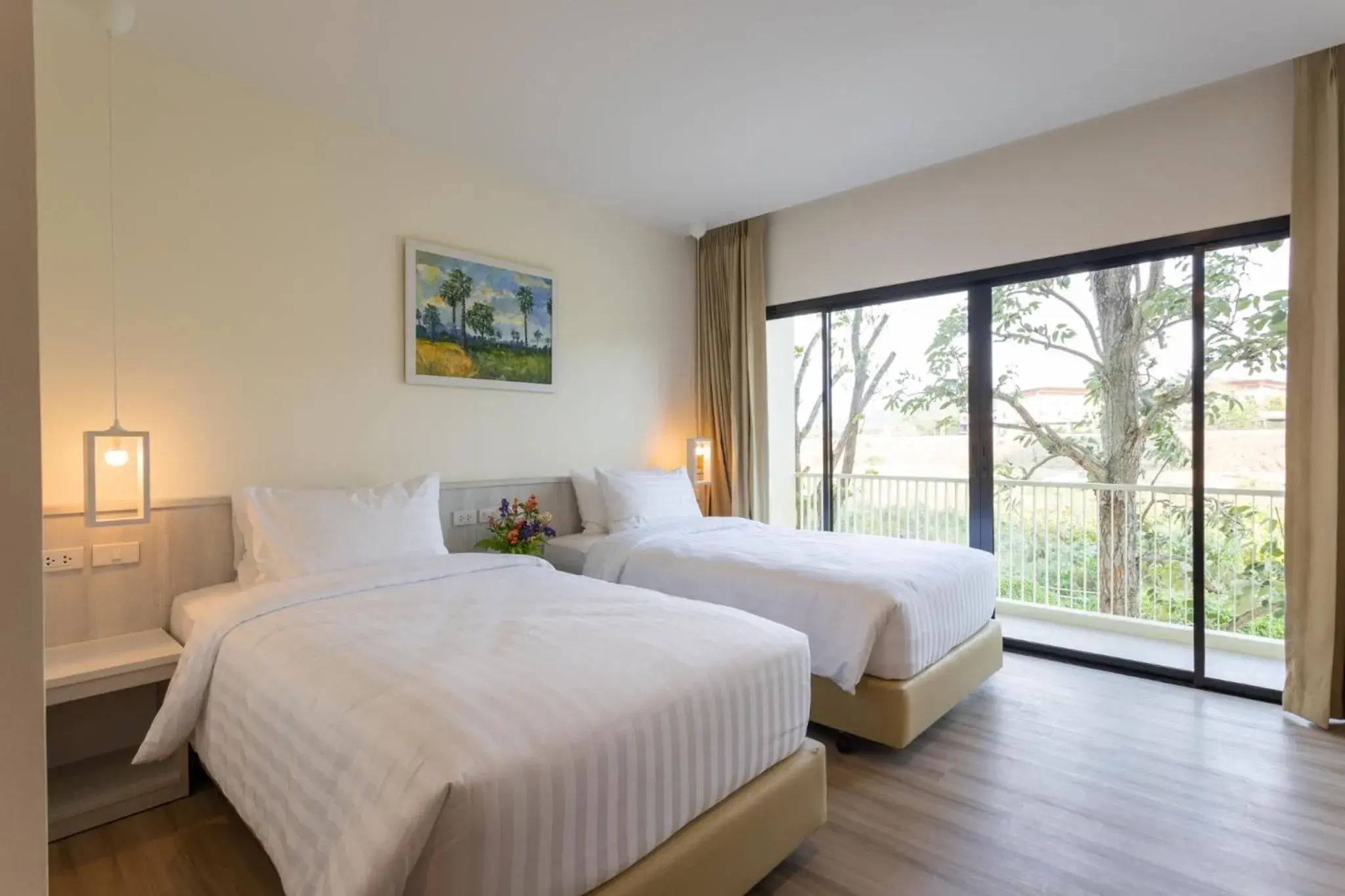 Deluxe Twin Room in Porestva Hotel Sriracha Deluxe Twin Room in Porestva Hotel Sriracha