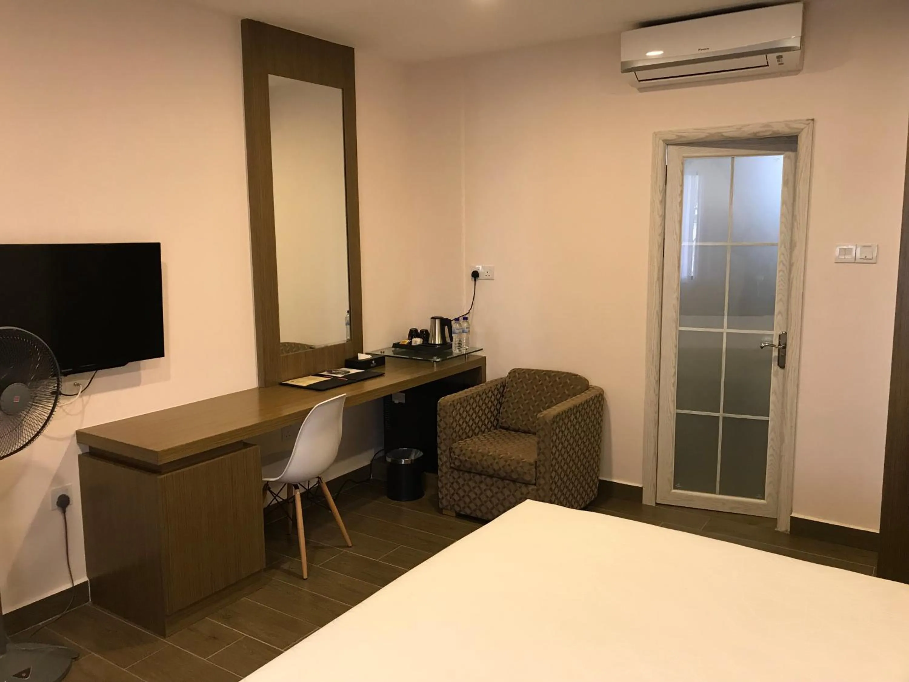 Bed in Lotus Seaview Beach Resort, Pengerang