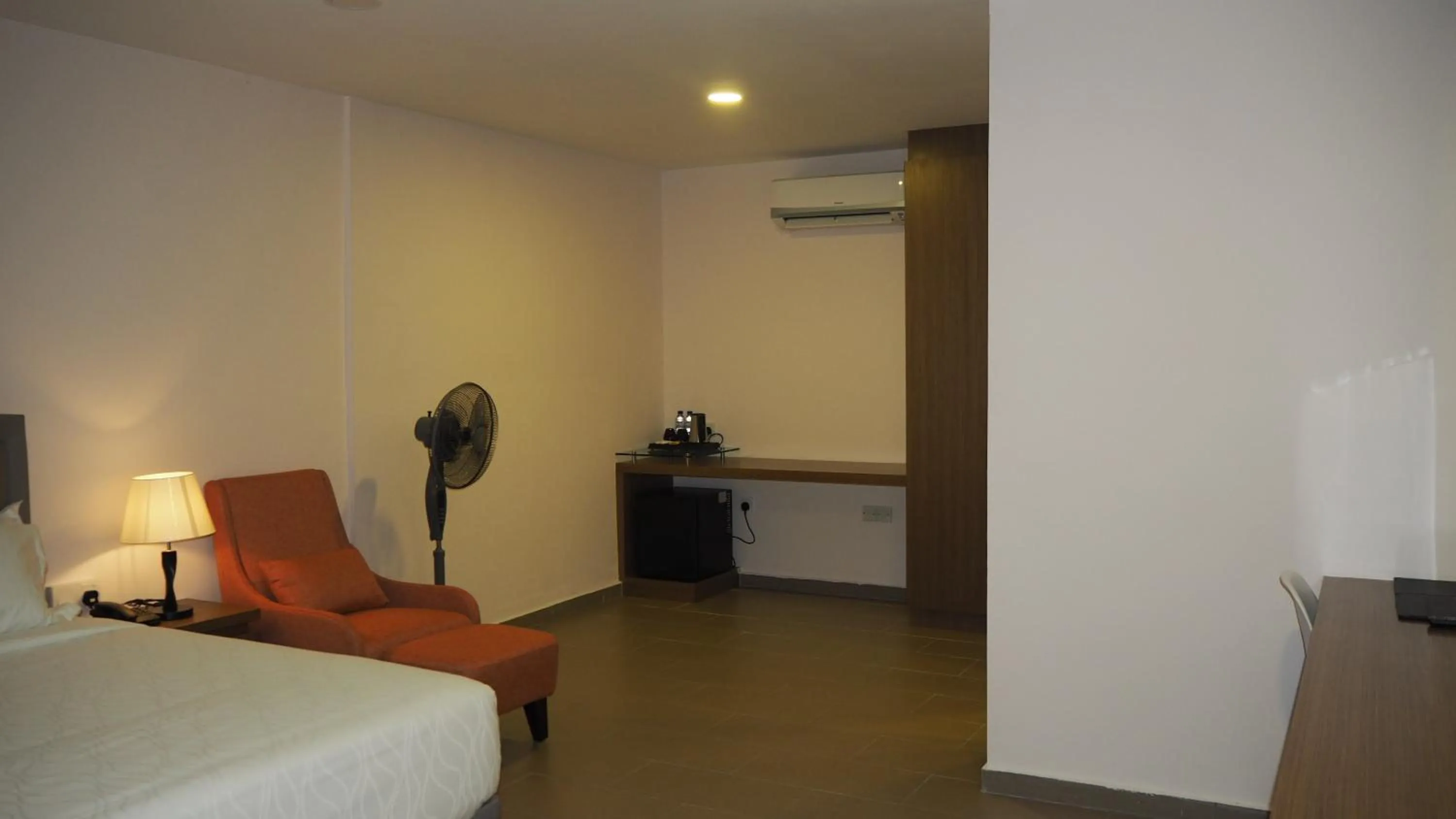 Bed in Lotus Seaview Beach Resort, Pengerang