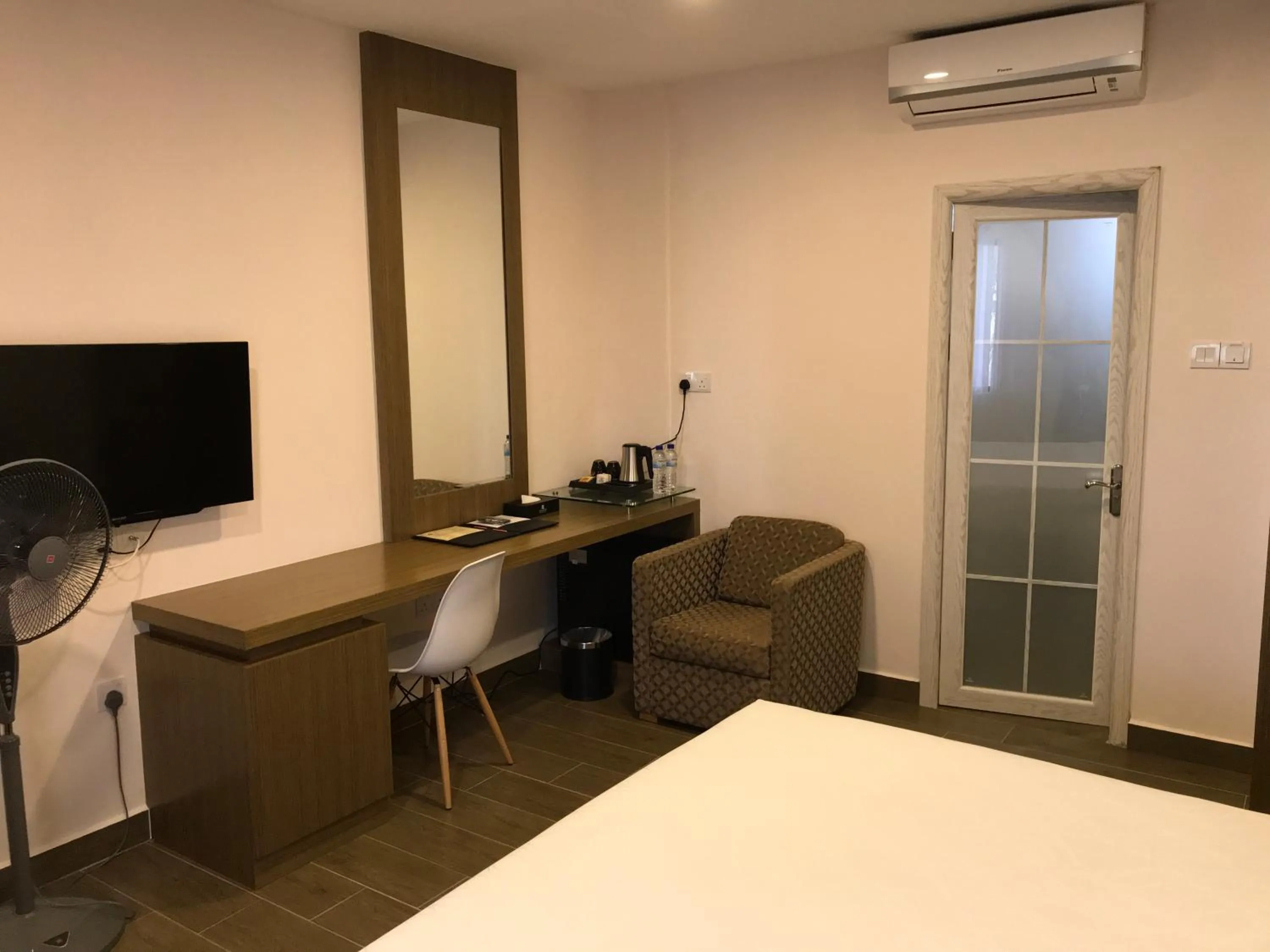 Bed in Lotus Seaview Beach Resort, Pengerang