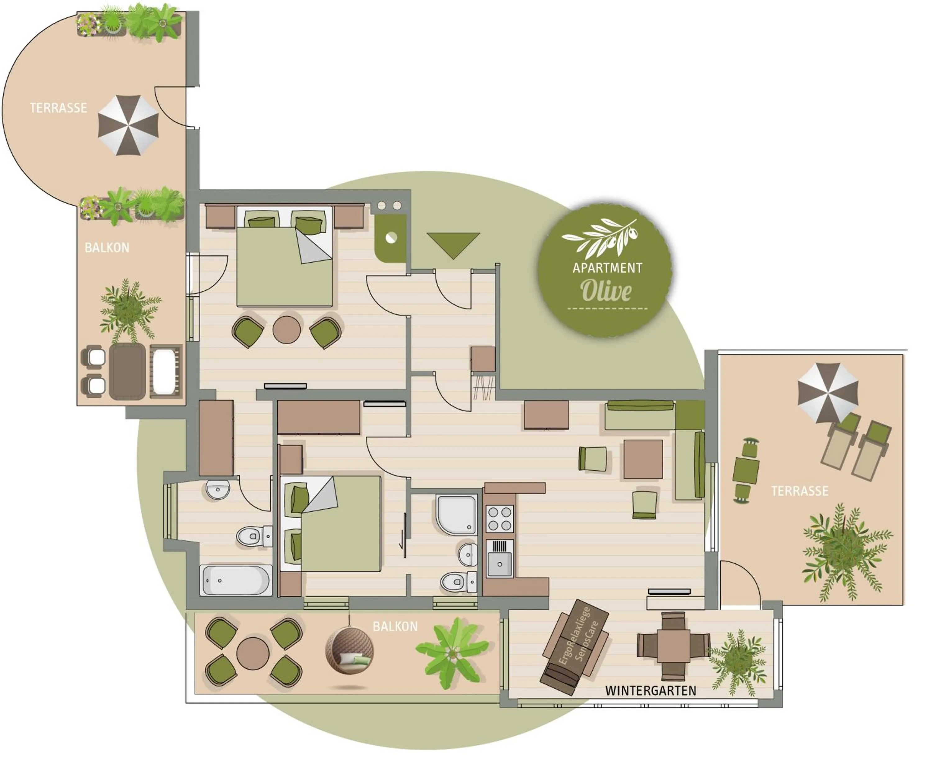 Photo of the whole room in Apart Matthias