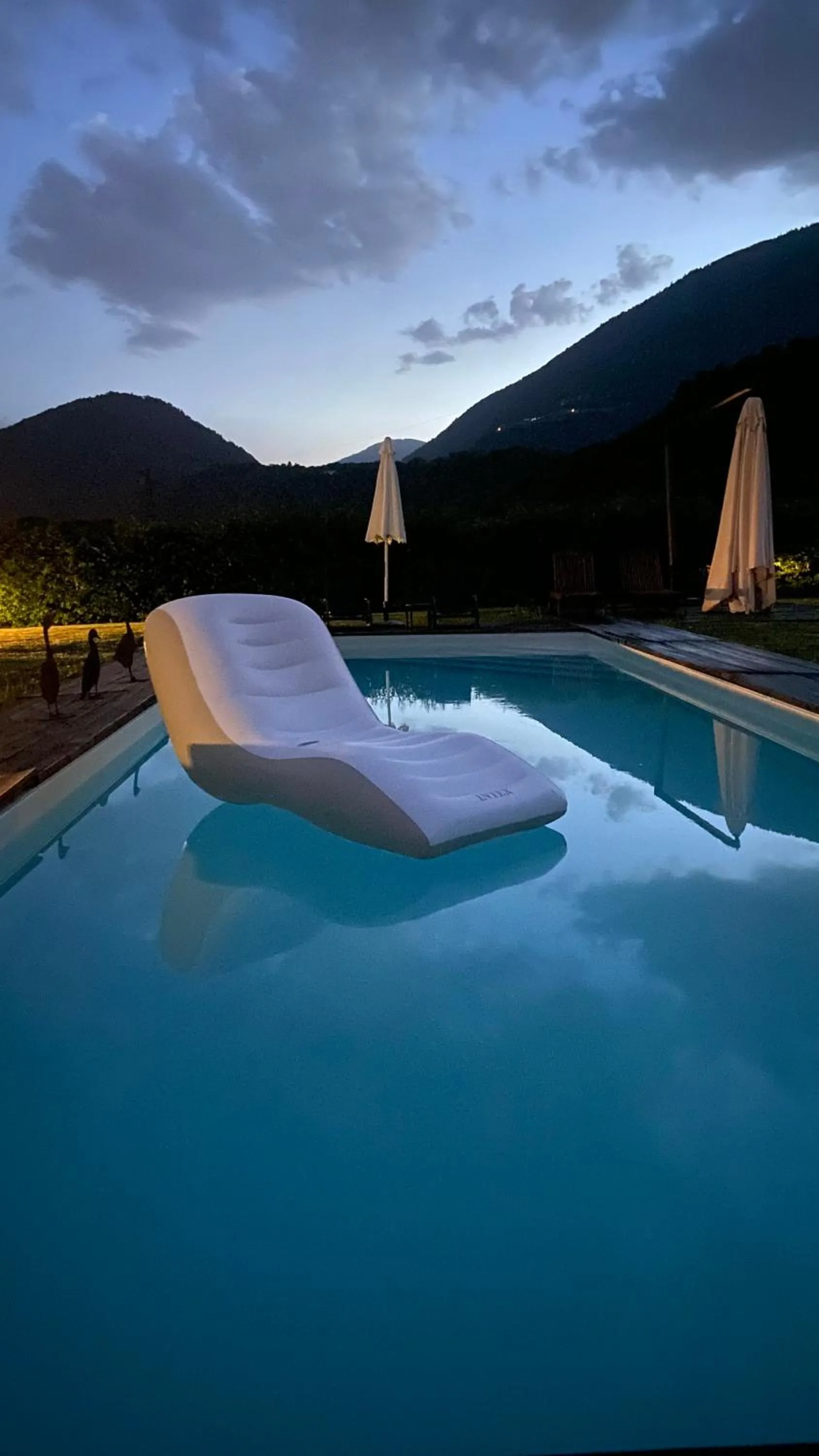 Pool view in LA TANA DEL GRILLO