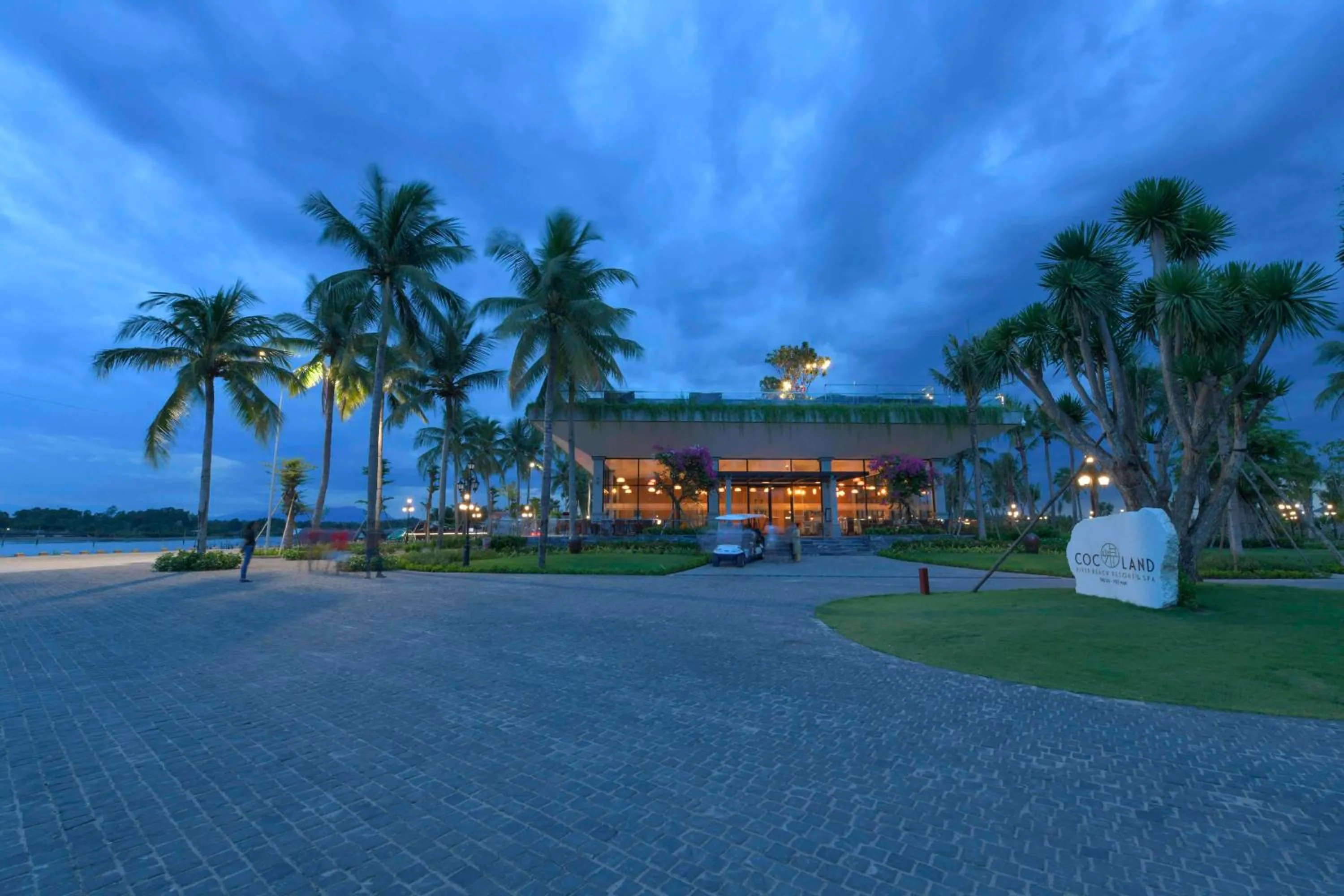 Facade/entrance in CocoLand Thu Xa Ancient Town Resort