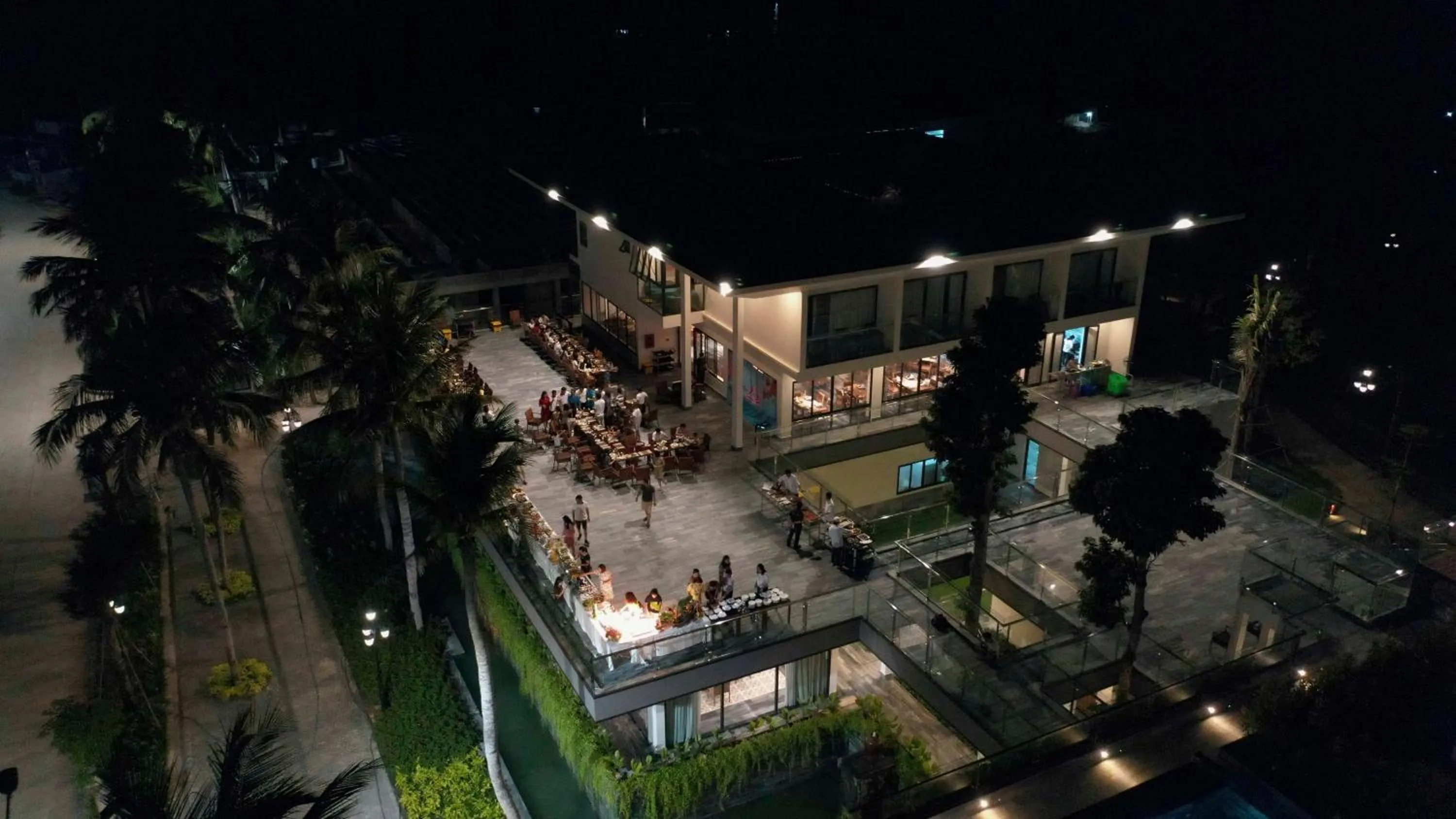 Bird's eye view in CocoLand Thu Xa Ancient Town Resort