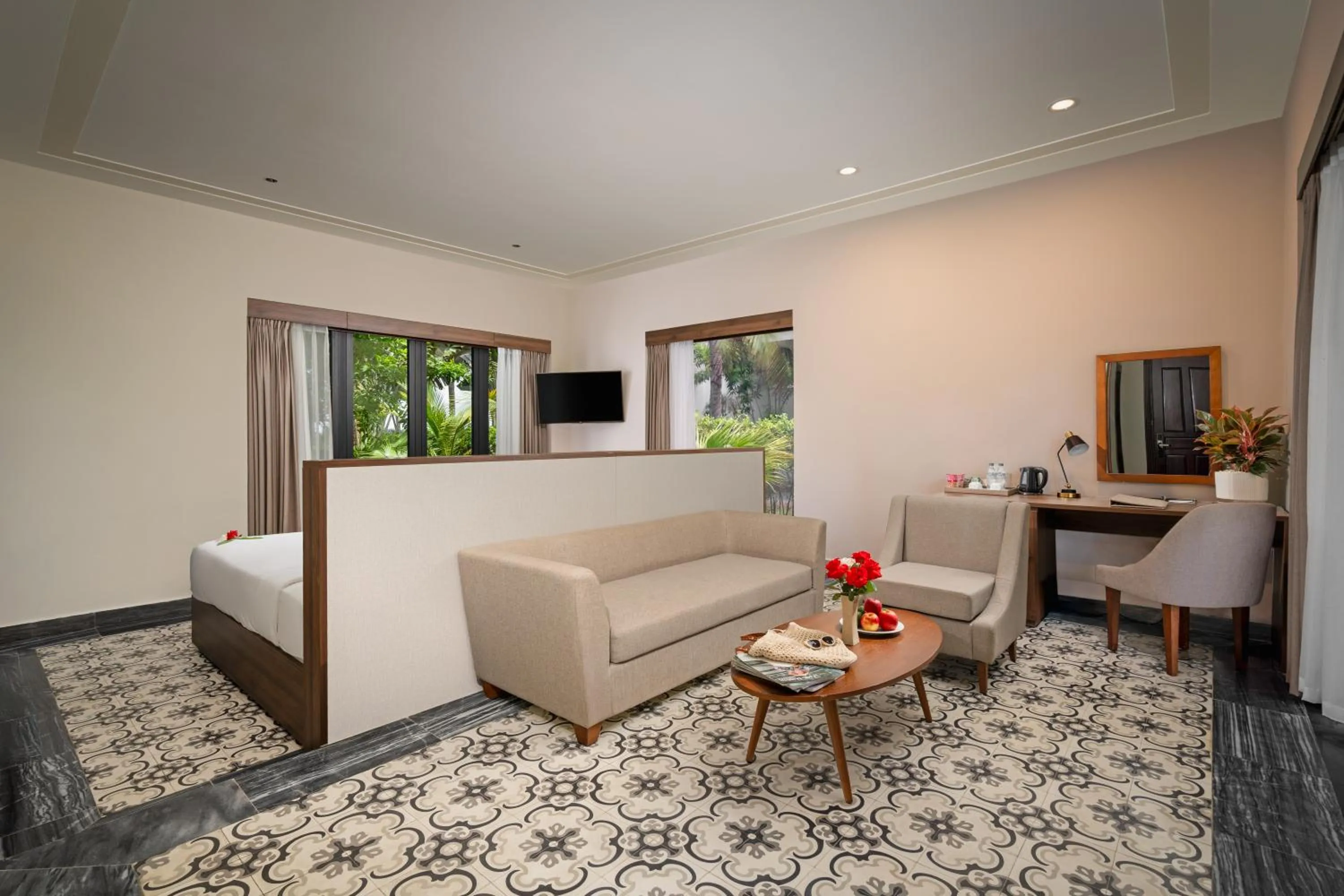 Photo of the whole room in CocoLand Thu Xa Ancient Town Hotel & Resort