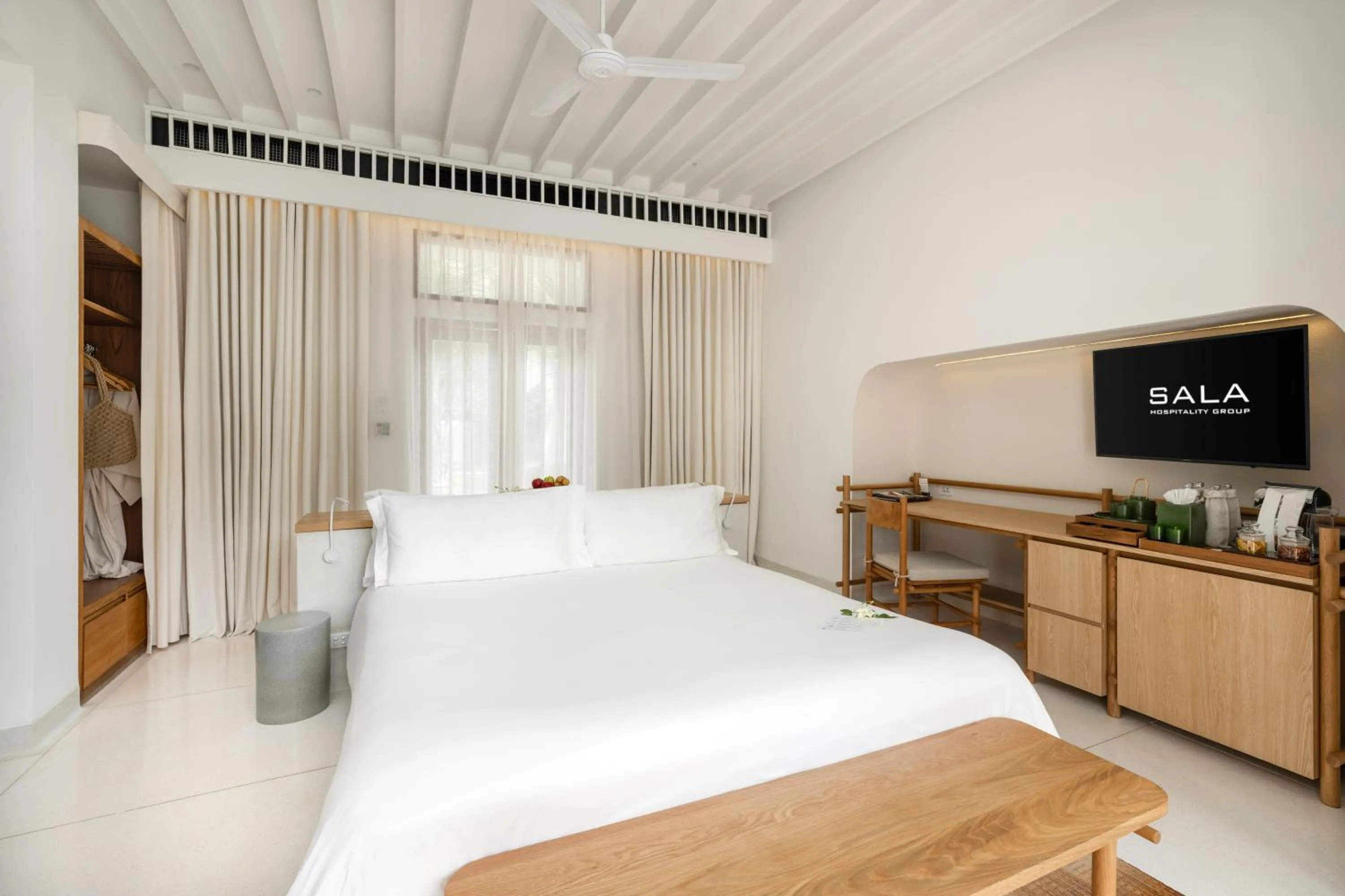 Bed in SALA Samui Choengmon Beach Resort