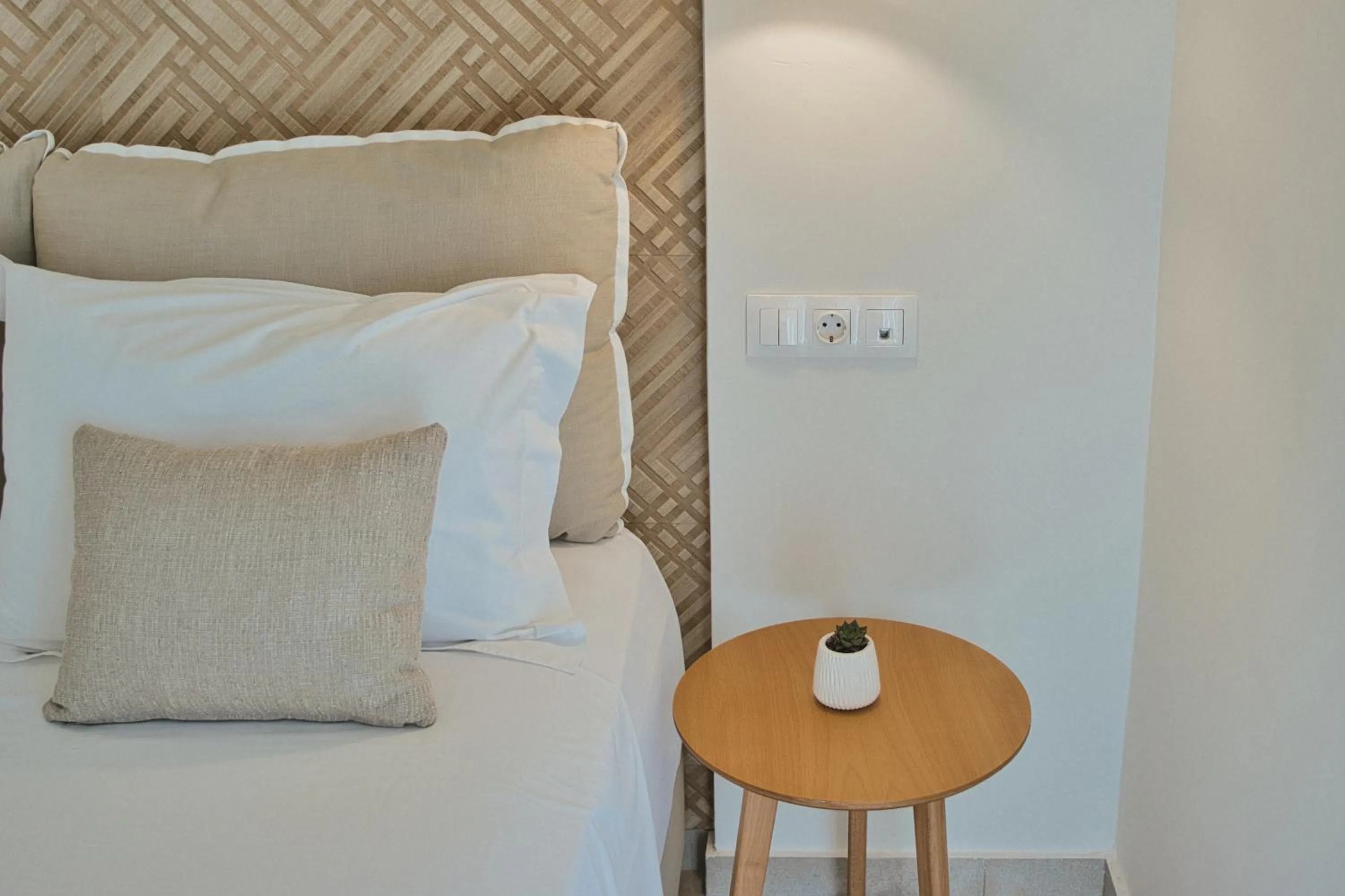 Bed in Aeolia suites