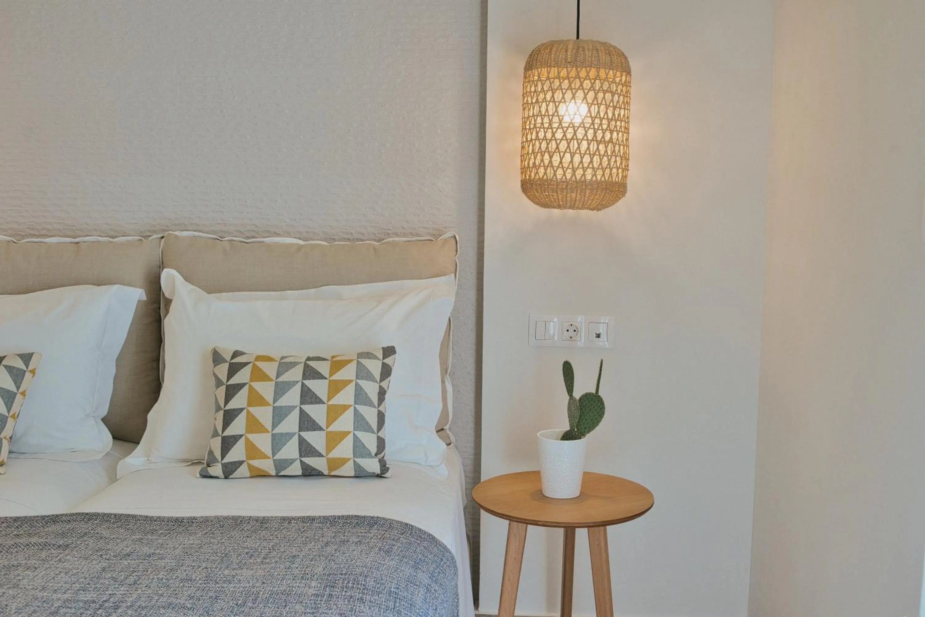 Bed in Aeolia suites