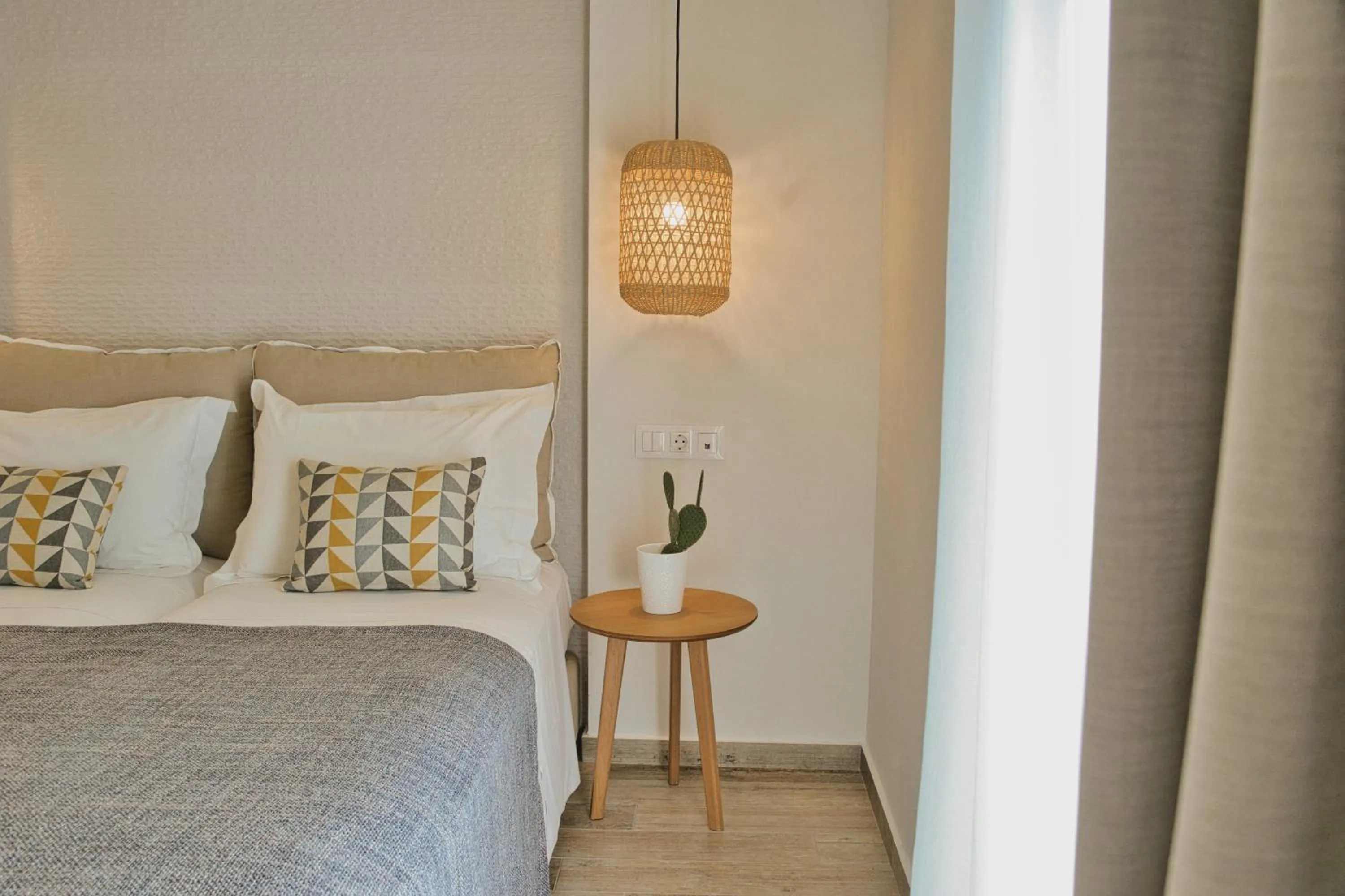 Bed in Aeolia suites