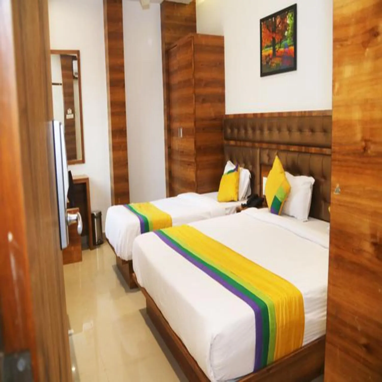 Bed in Hotel Riva International Goregaon- Near NESCO