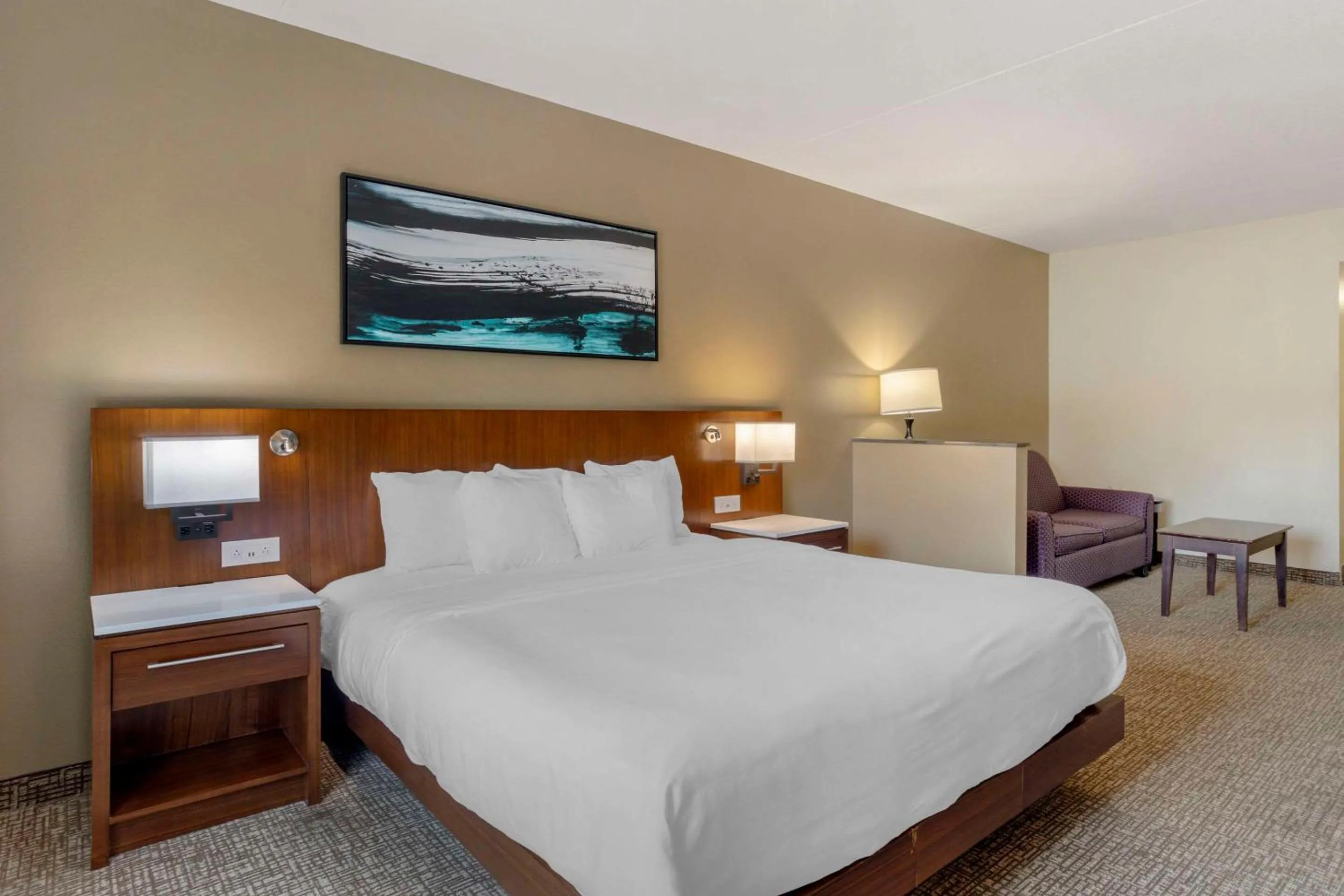 Bedroom, Bed in Comfort Suites Knoxville East