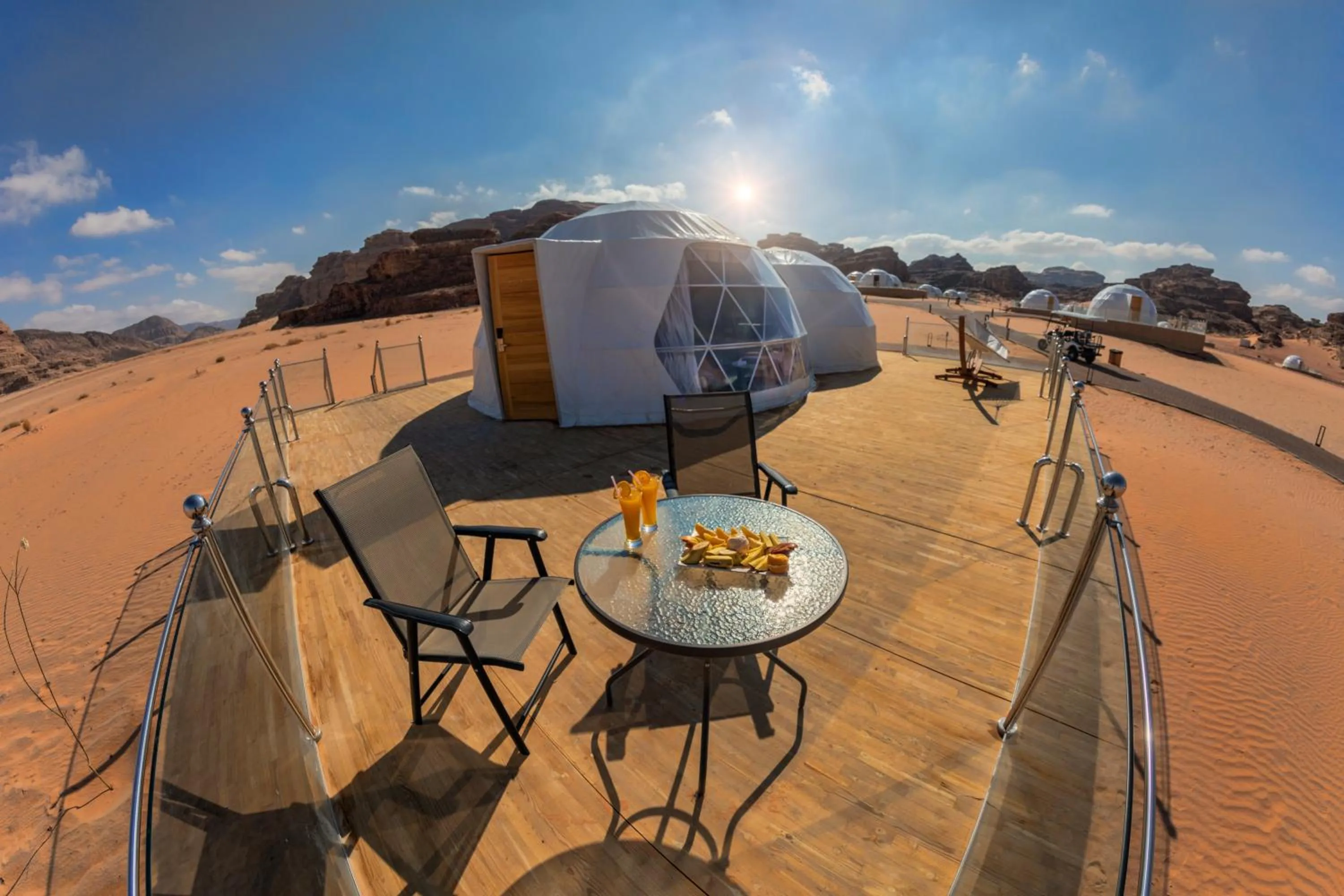 Balcony/Terrace in Wadi Rum UFO Luxotel