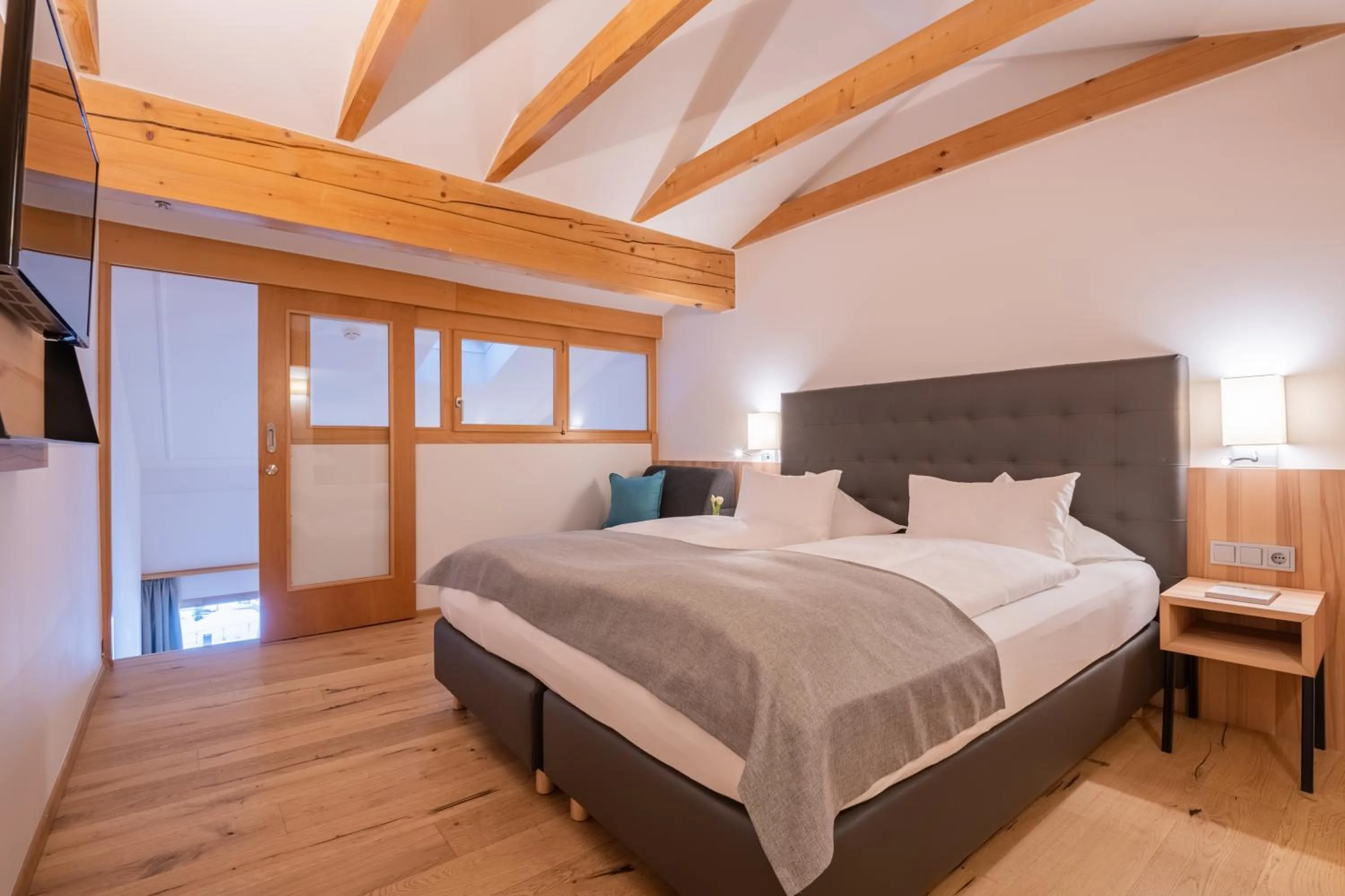 Photo of the whole room, Bed in Familien- Sportresort BRENNSEEHOF