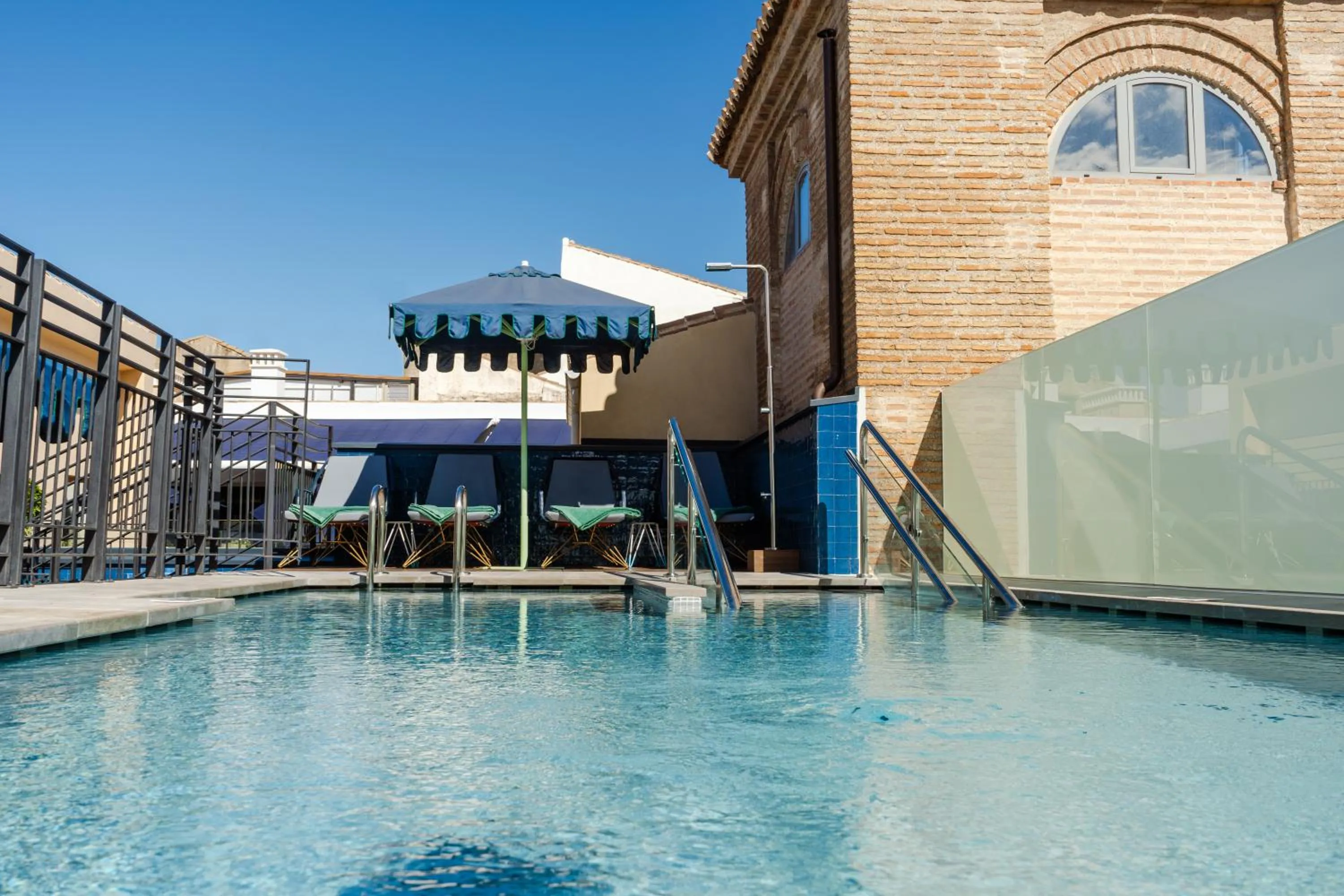 Swimming pool in Palacio Solecio, a Small Luxury Hotel of the World