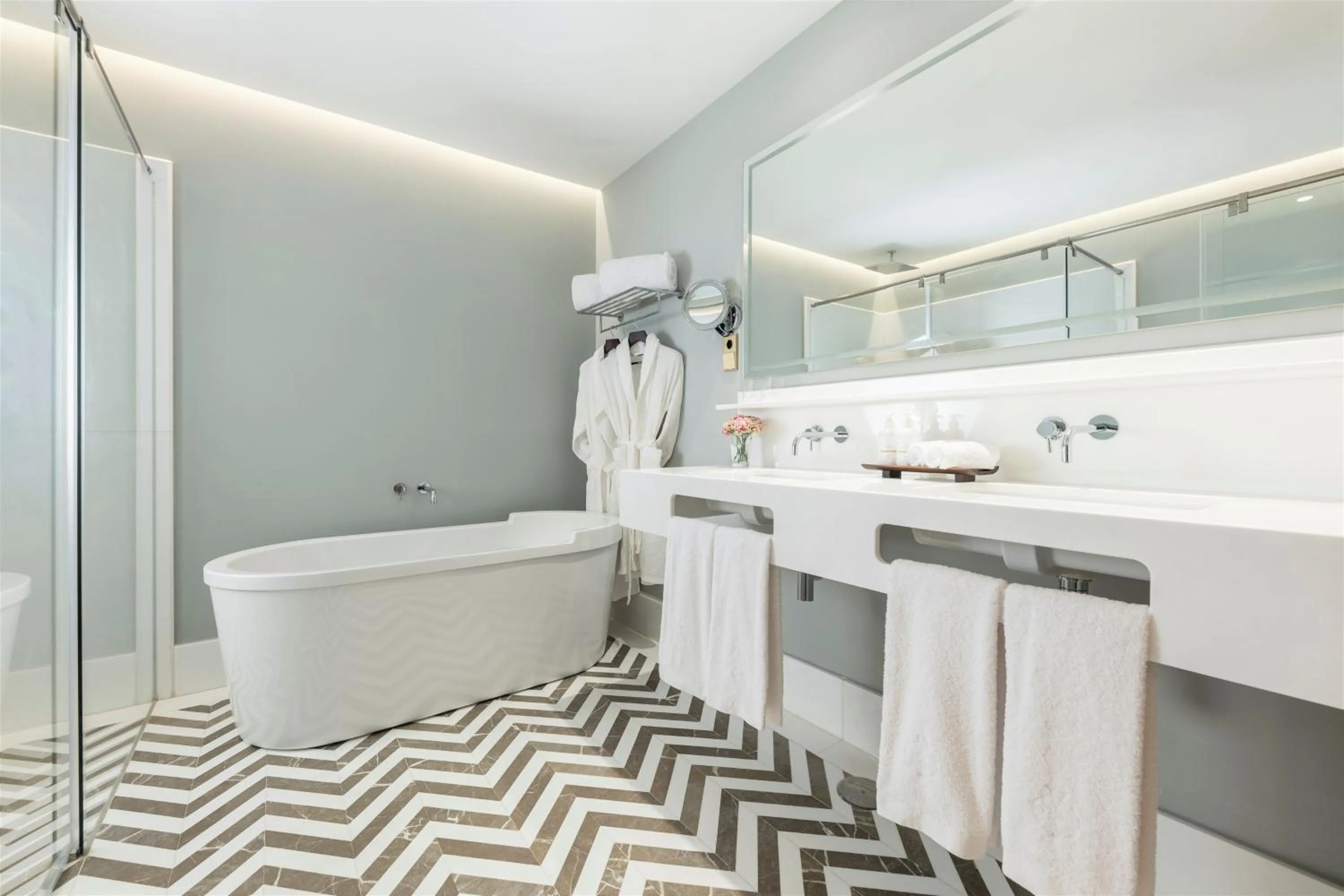 Bathroom in Palacio Solecio, a Small Luxury Hotel of the World