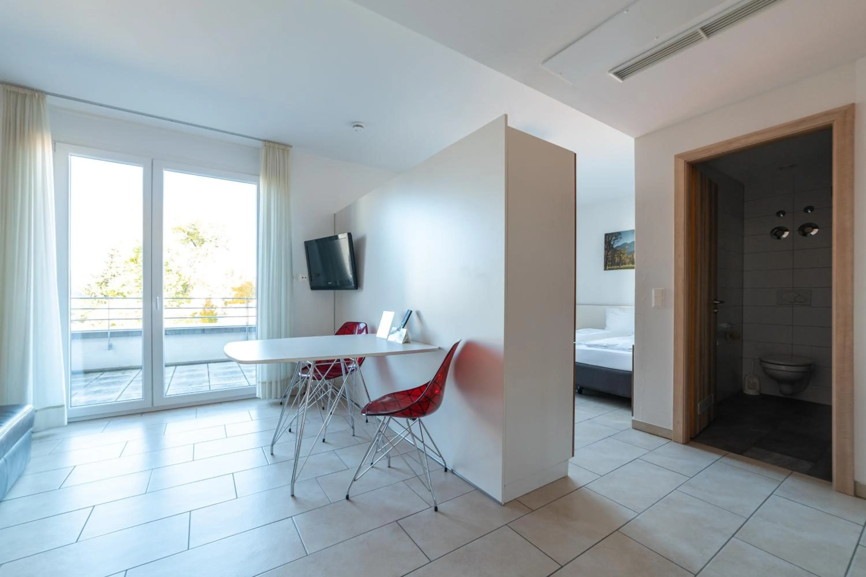 Bathroom, Bed in first Apart