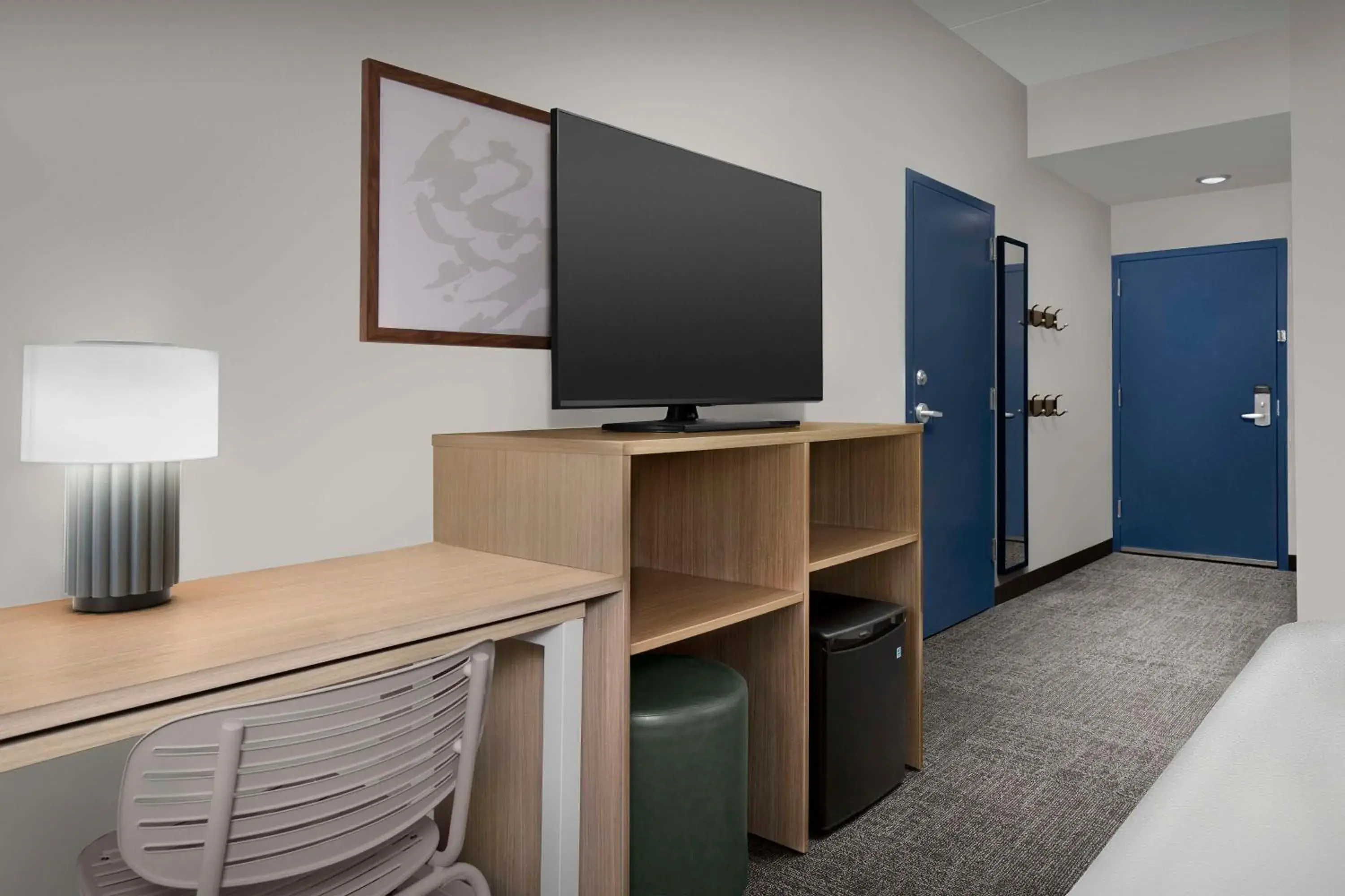 King Room with Roll-In Shower - Mobility Access in Spark By Hilton San Antonio Northwest Near Six Flags King Room with Roll-In Shower - Mobility Access in Spark By Hilton San Antonio Northwest Near Six Flags