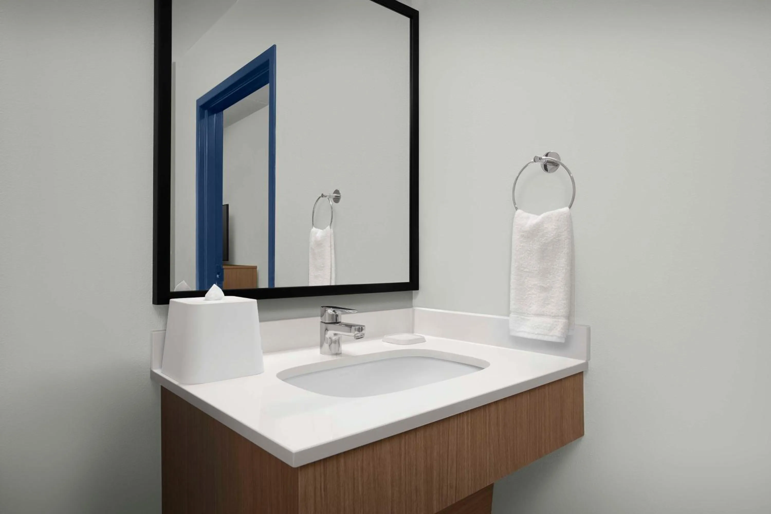 Bathroom in Spark By Hilton San Antonio Northwest Near Six Flags