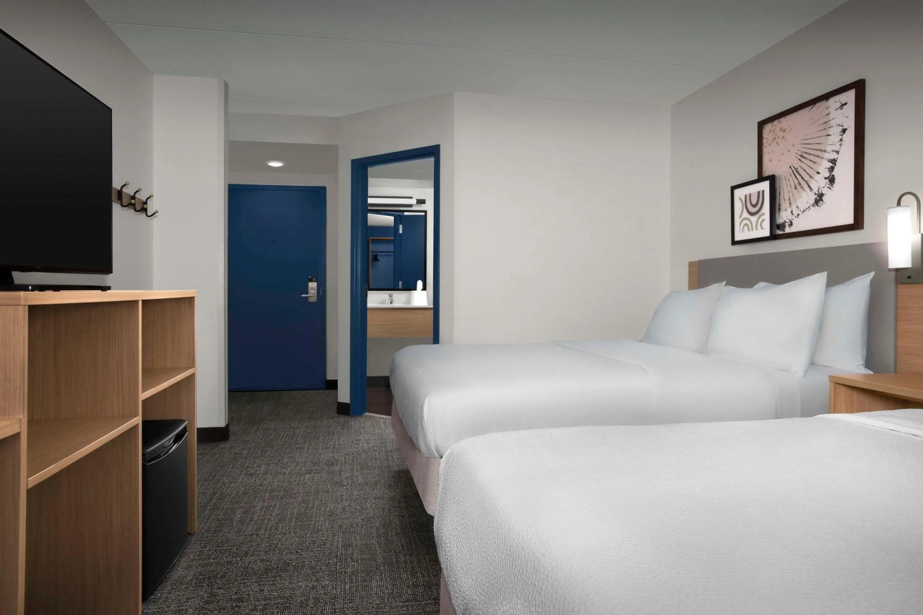 Bed in Spark By Hilton San Antonio Northwest Near Six Flags