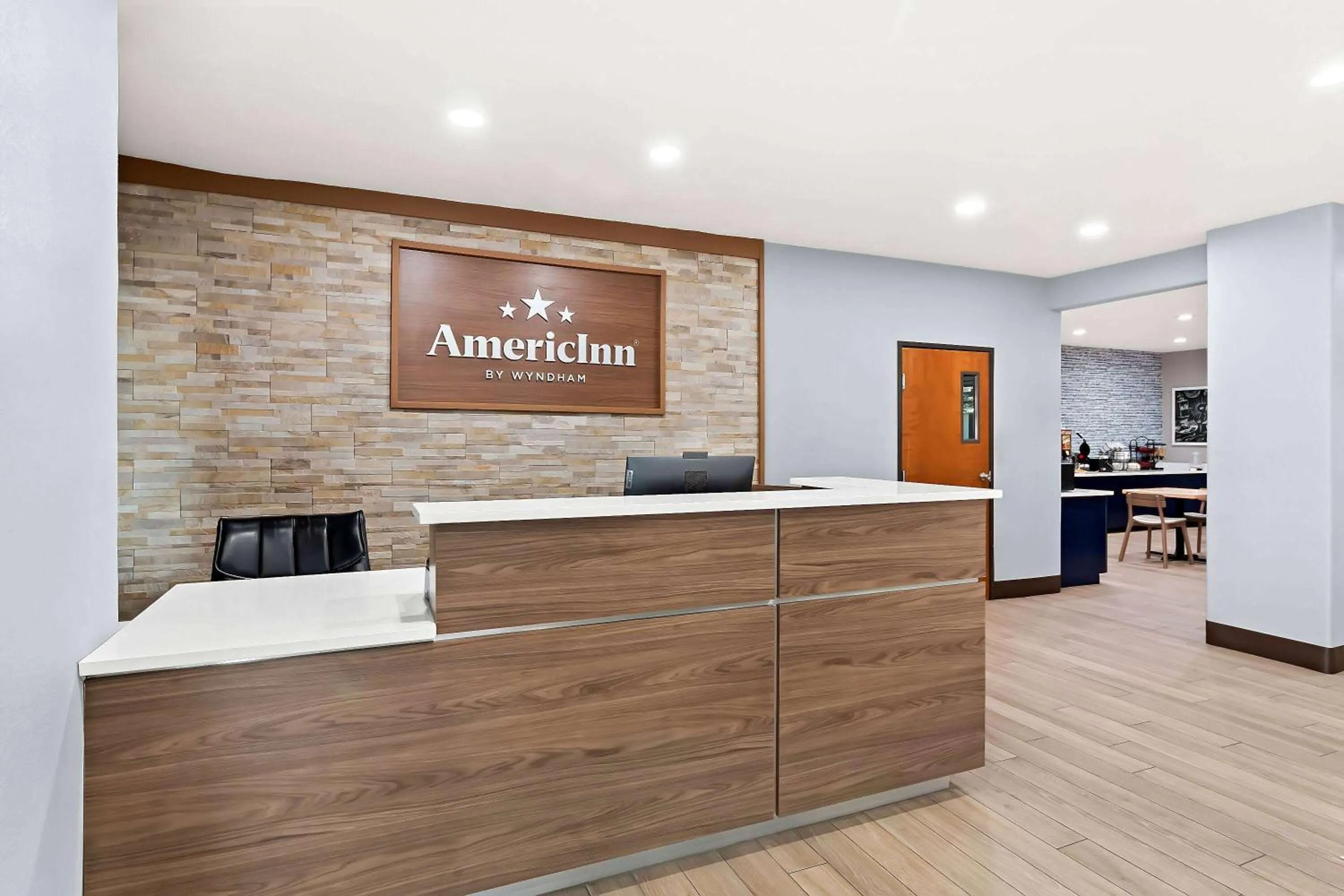 Lobby or reception in AmericInn by Wyndham New Braunfels