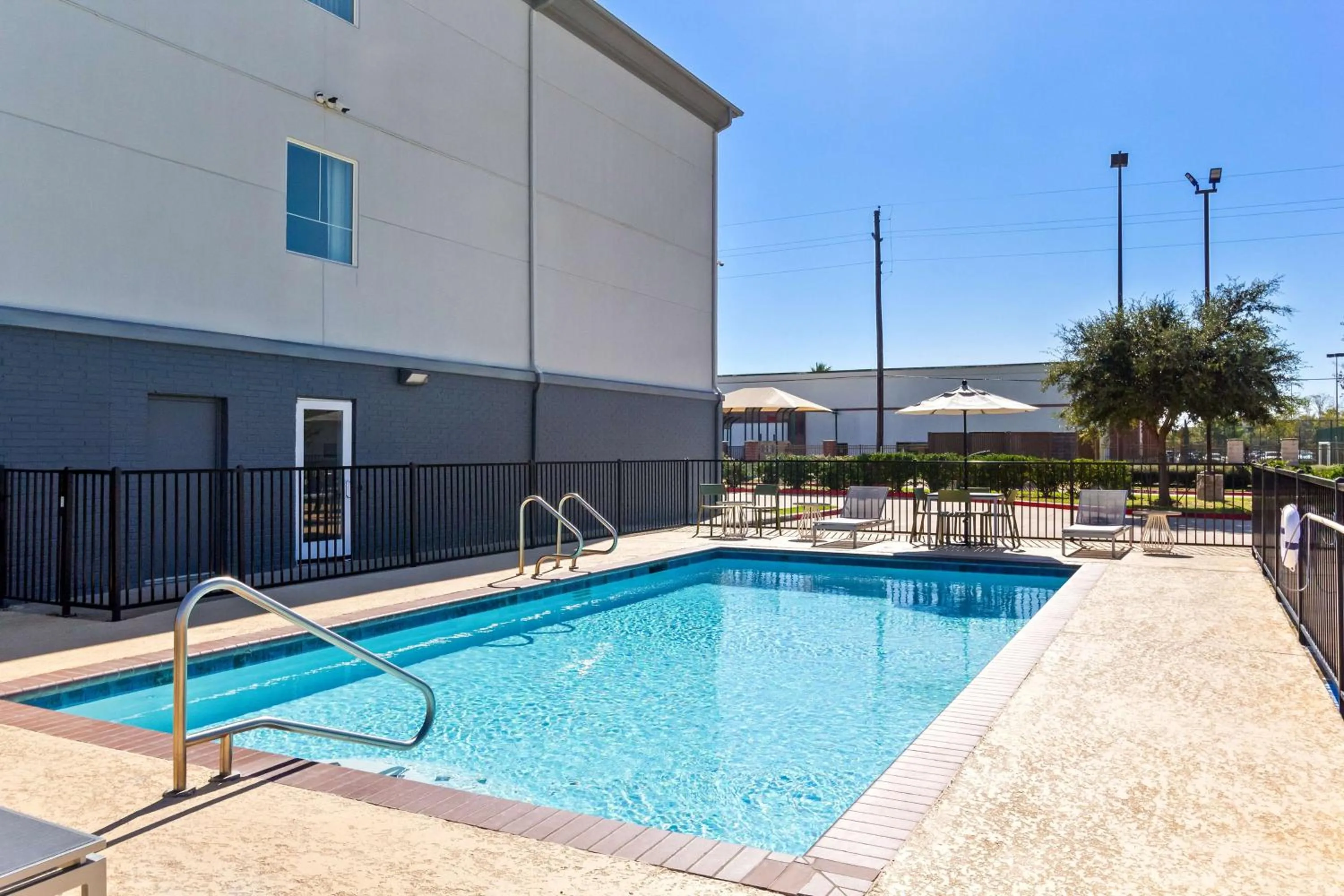 Pool view in Spark by Hilton Pearland