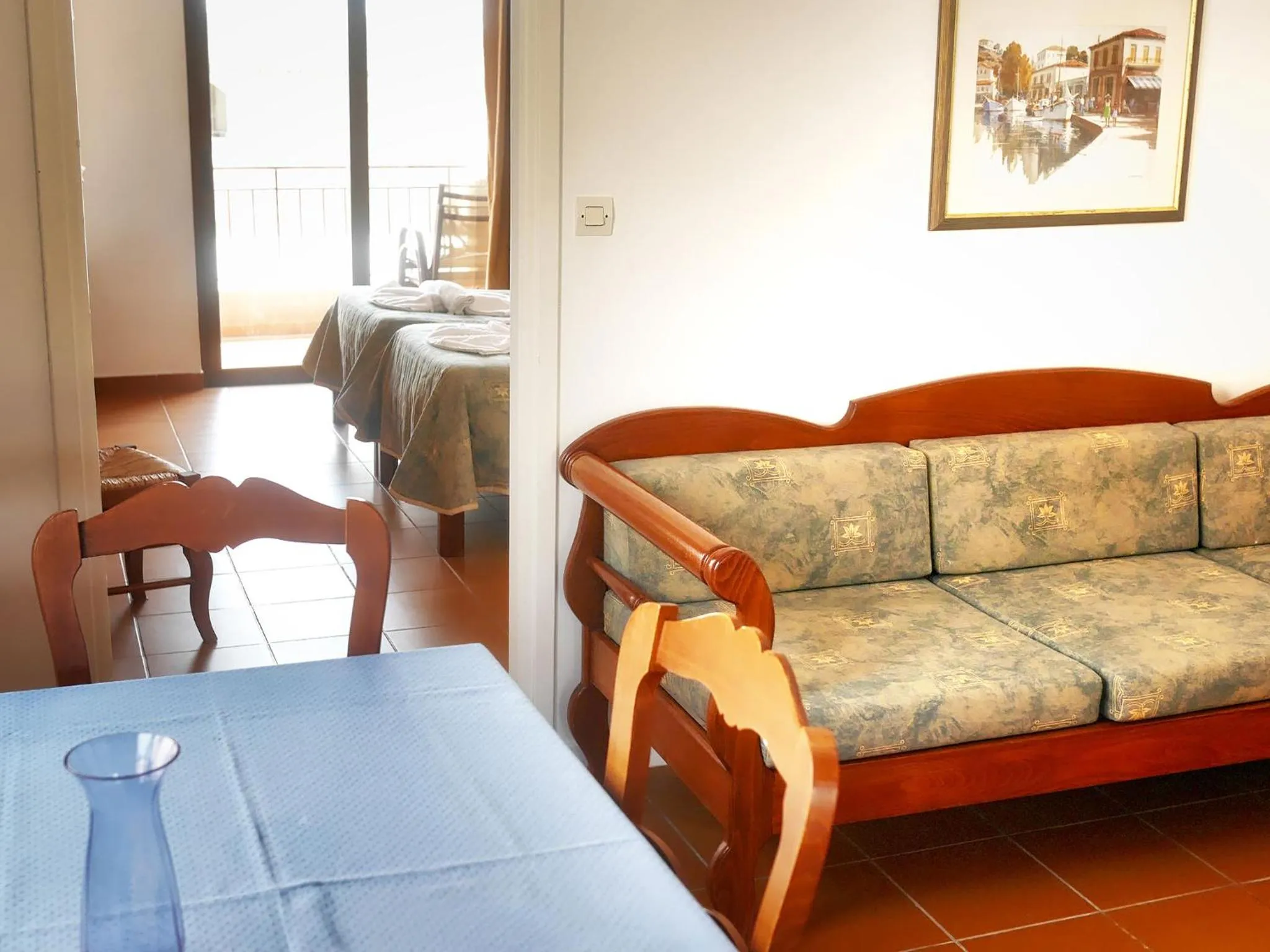 Seating area in Areti Aparthotel