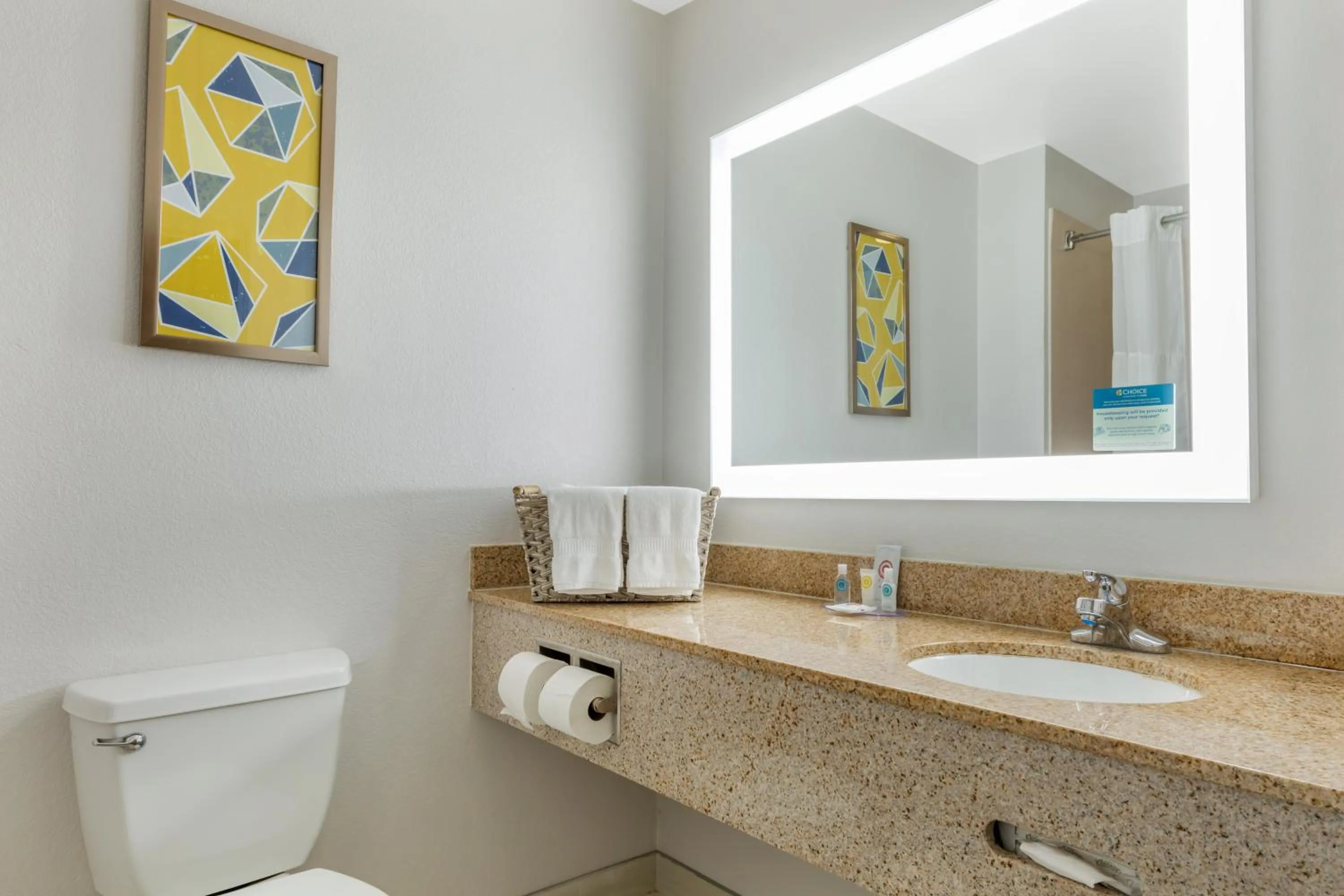 Bathroom in Comfort Suites Nacogdoches