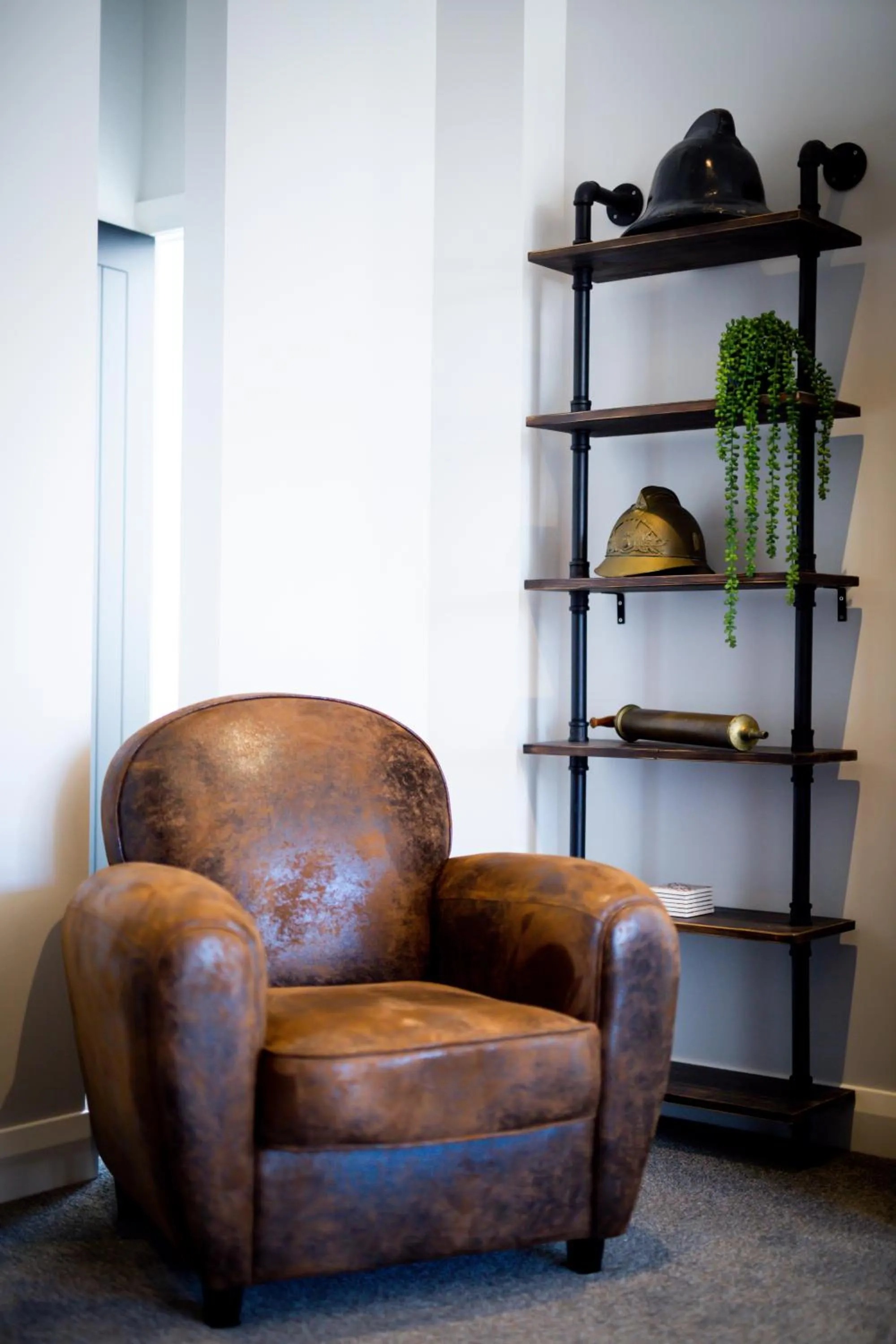 Living room in Hokitika Fire Station Boutique Accommodation