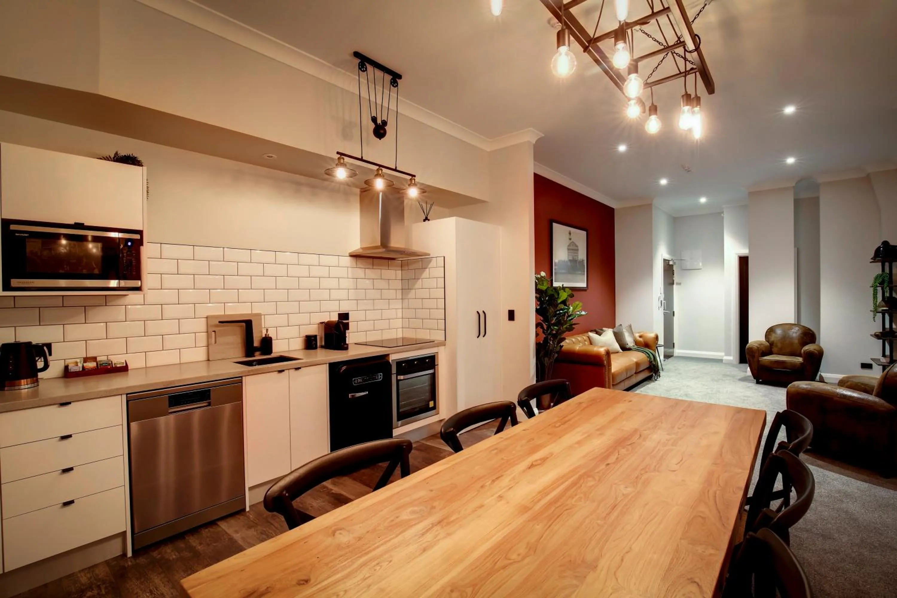 Kitchen or kitchenette in Hokitika Fire Station Boutique Accommodation