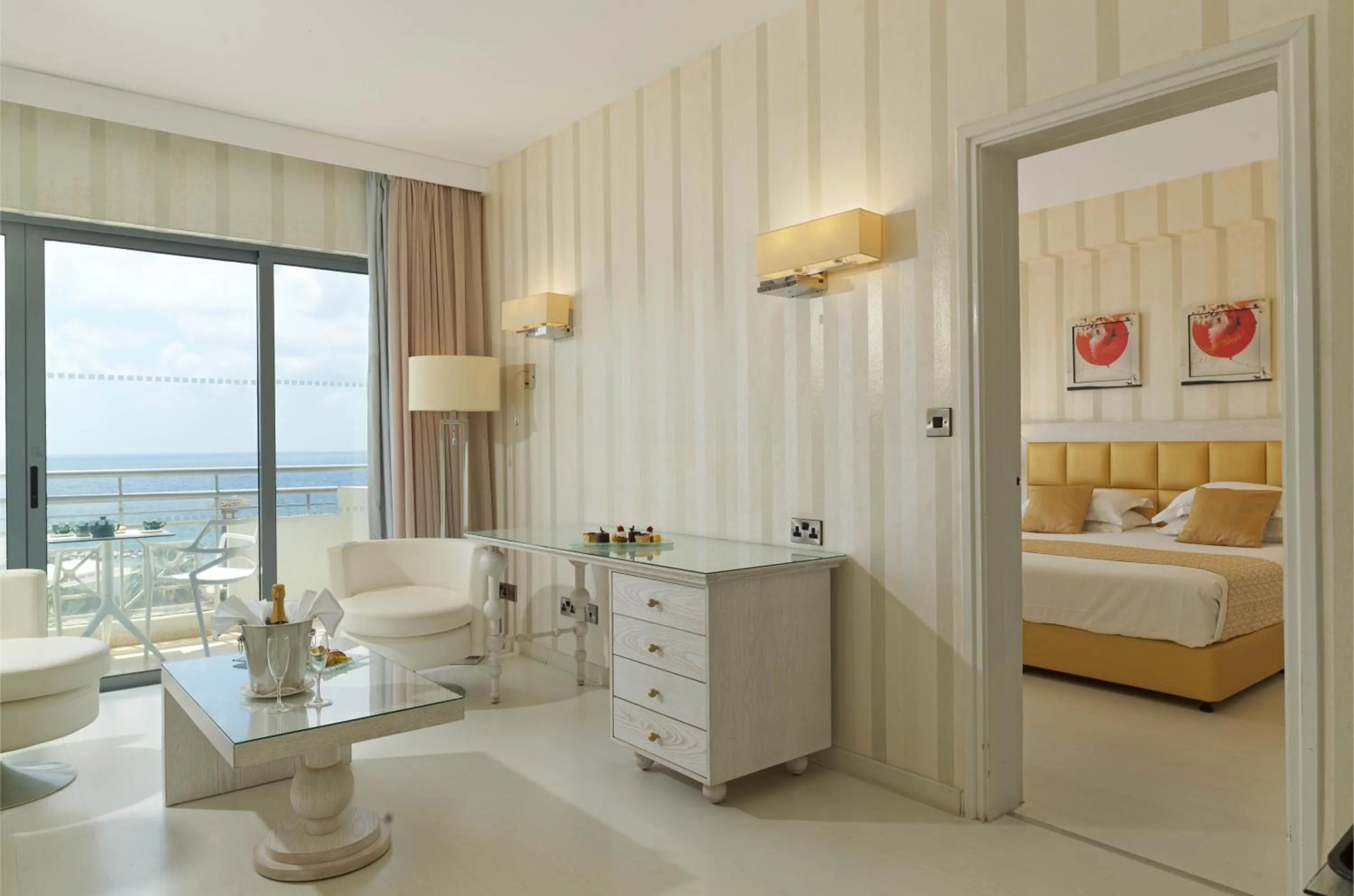 Living room, Bed in St George Beach Hotel & Spa Resort